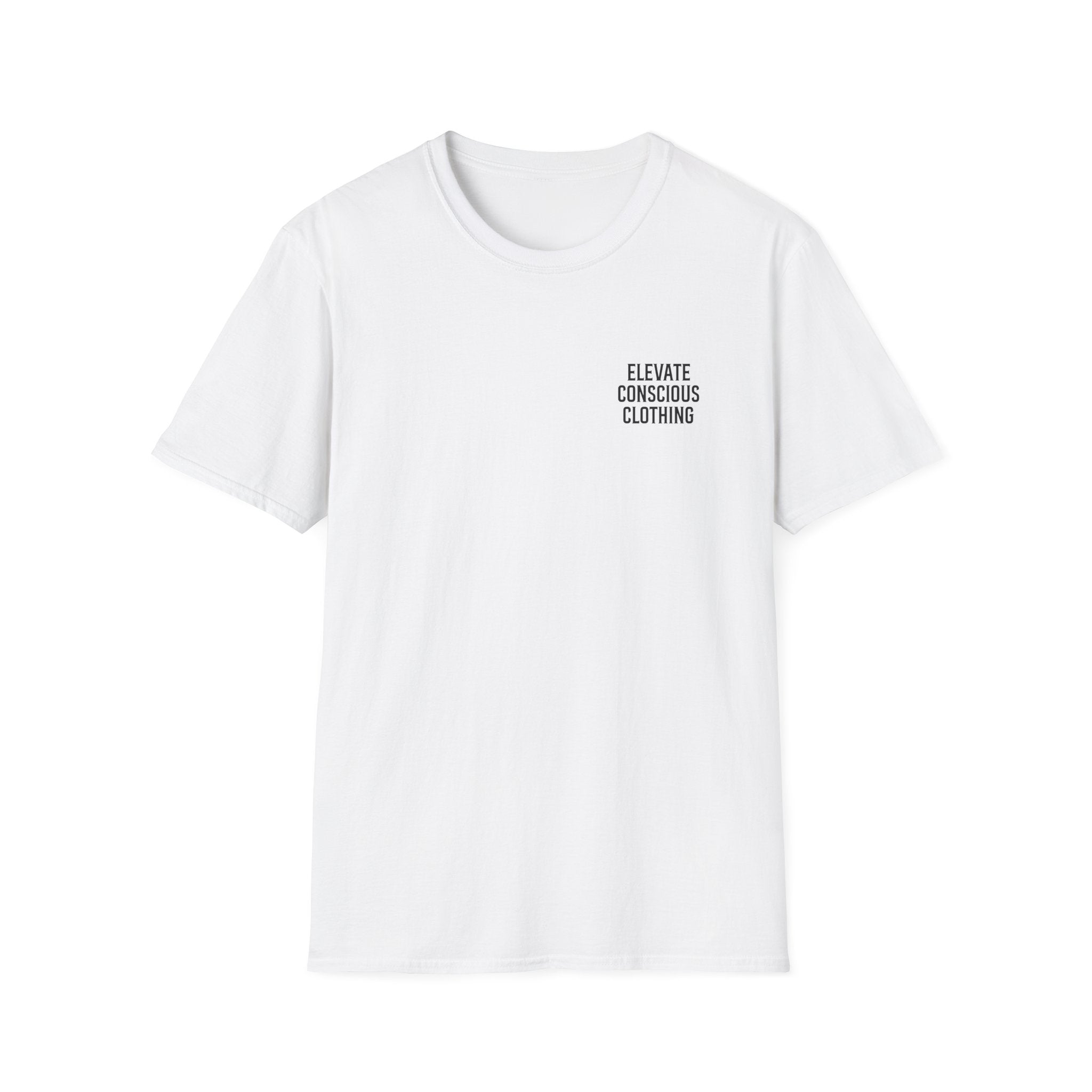 Elevate Your Vibration Unisex Softstyle T-Shirt, Conscious Clothing, Eco-Friendly Tee, Casual Wear, Gift for Him/Her