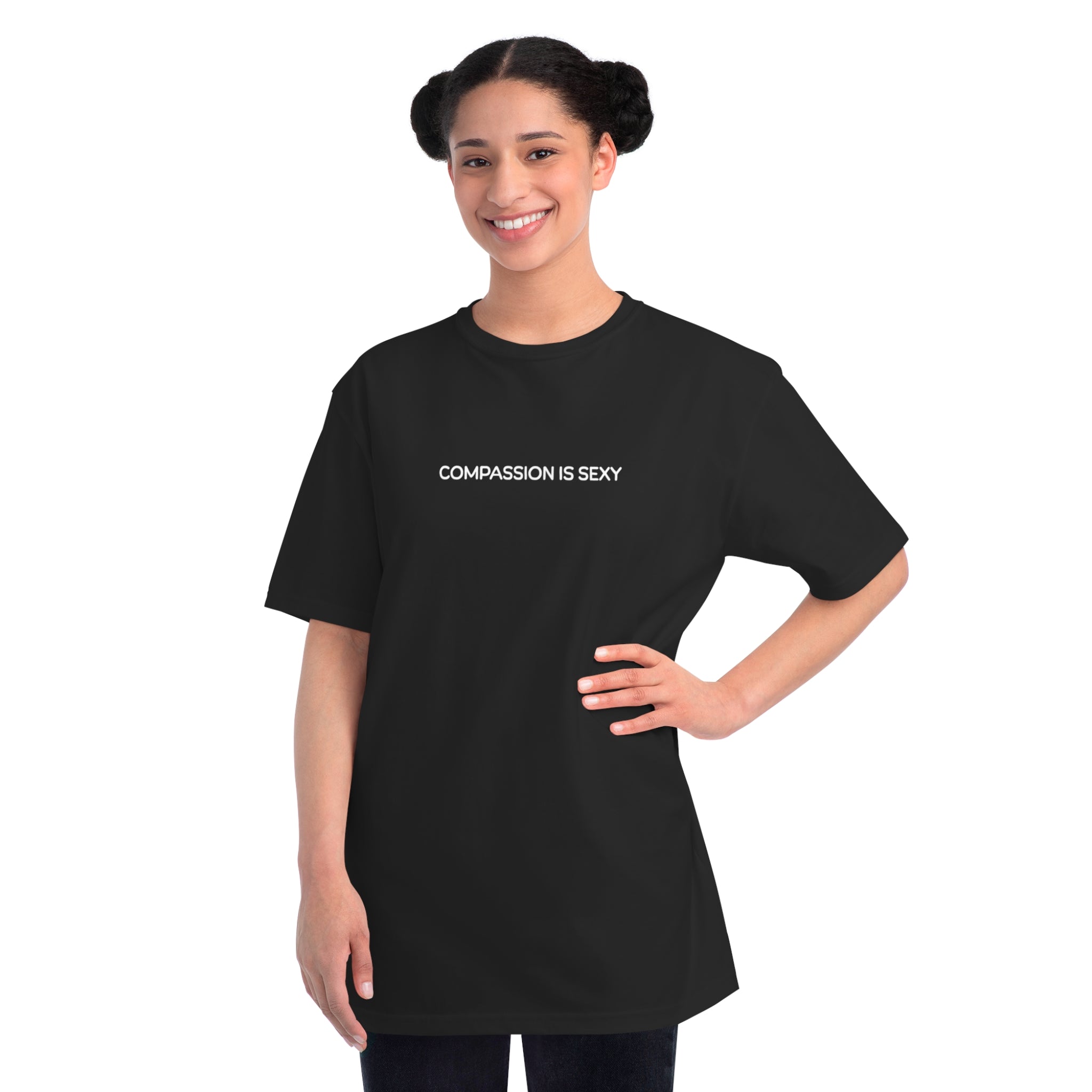 Compassion is Sexy Organic Unisex T-Shirt - Feel Good Fashion, Eco-Friendly Apparel, Casual Wear, Thoughtful Gifts, Conscious Living