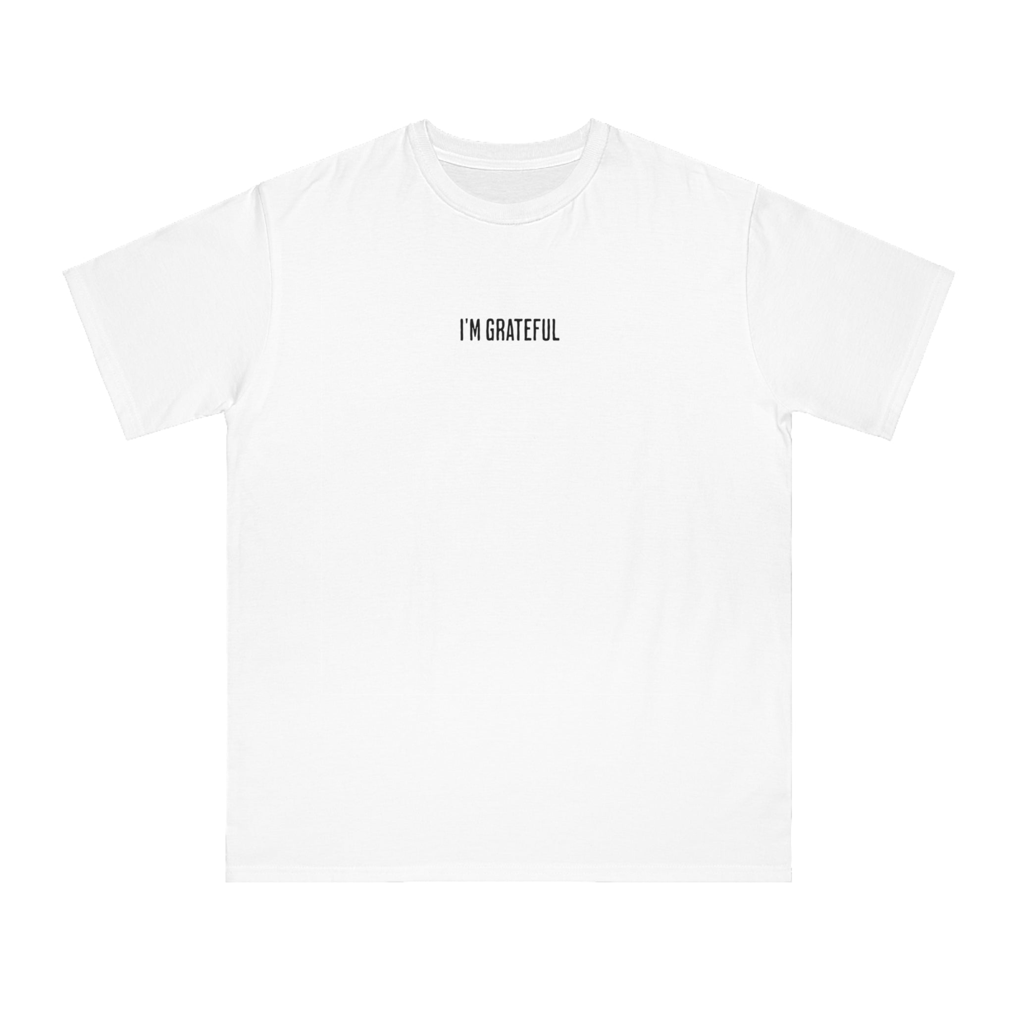Grateful Organic Unisex Classic T-Shirt, Casual Tee, Gift for Her, Sustainable Fashion, Everyday Wear, Appreciation Shirt