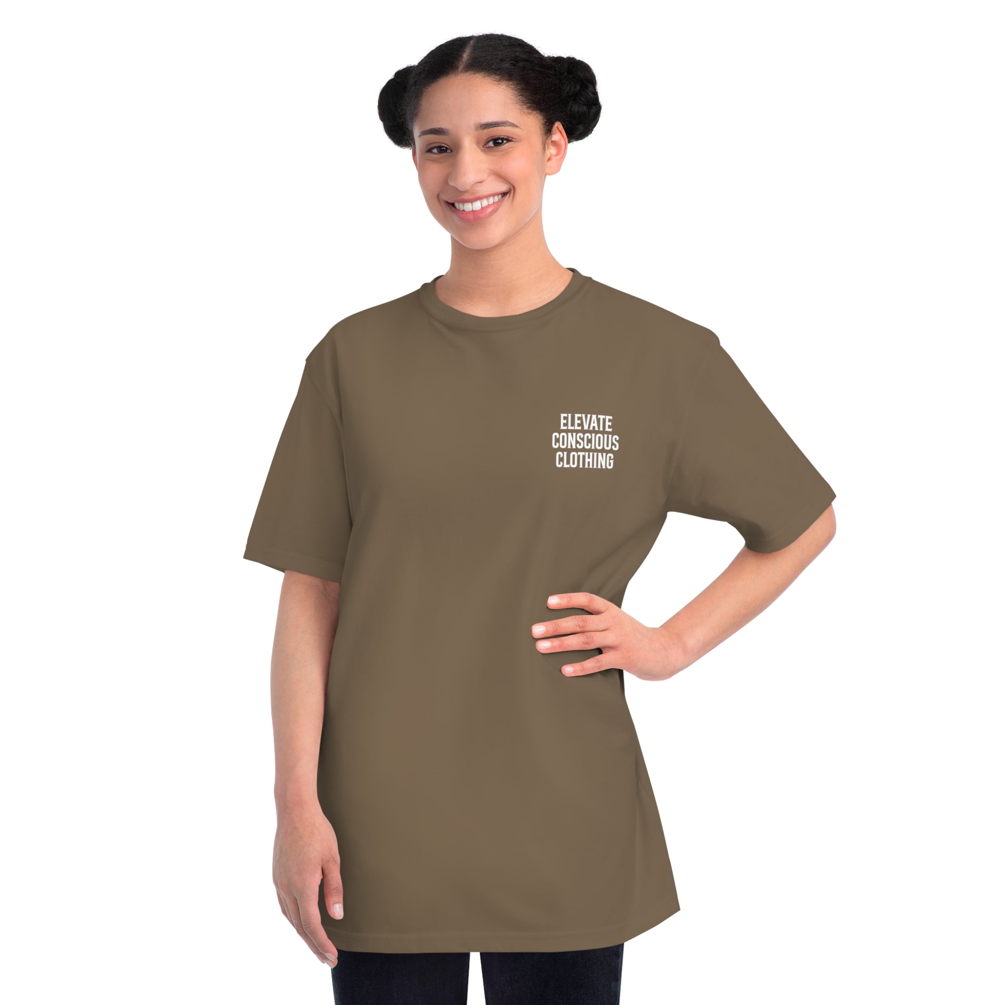 Elevate Conscious Clothing Unisex Organic T-Shirt | Mindful Wear, Eco-Friendly Fashion, Conscious Living, Sustainable Gift, Eco Tee