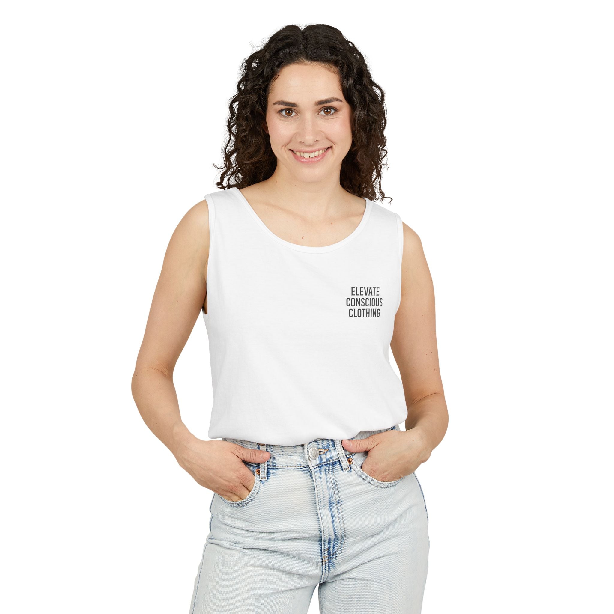 Elevate Conscious Clothing Tank Top, Unisex Sleeveless Tee, Summer Essential, Gift for Him/Her, Casual Wear, Relaxed Fit