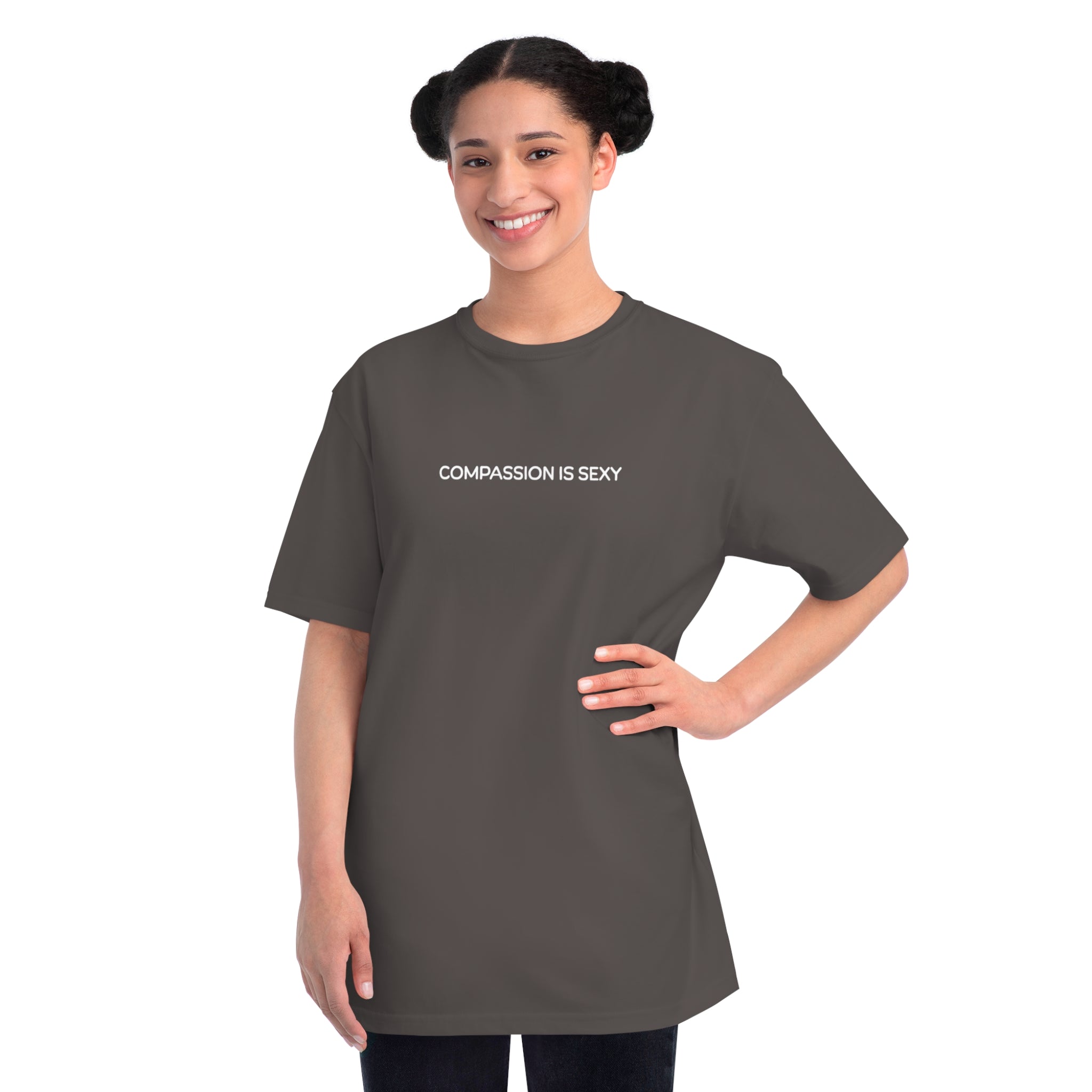 Compassion is Sexy Organic Unisex T-Shirt - Feel Good Fashion, Eco-Friendly Apparel, Casual Wear, Thoughtful Gifts, Conscious Living