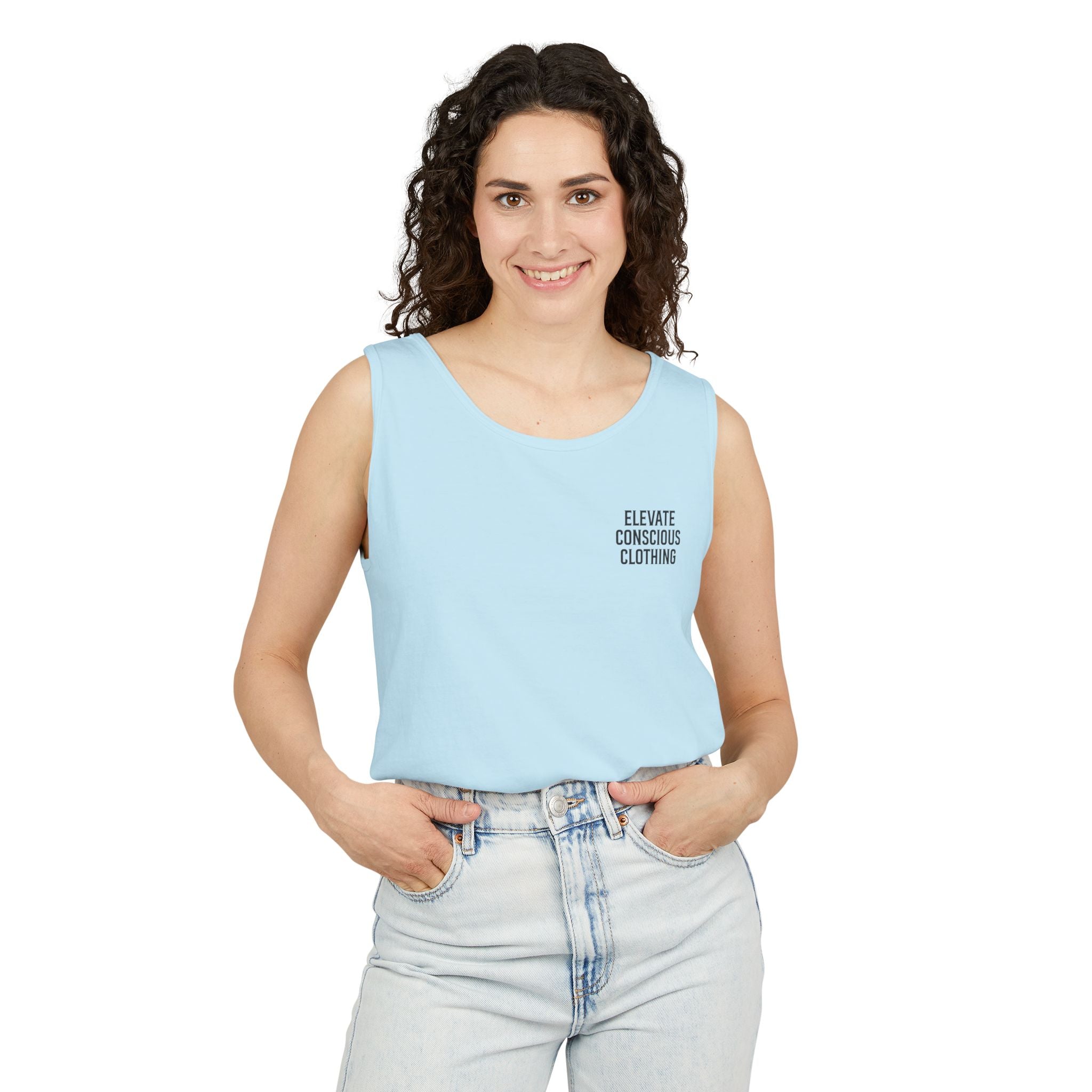Elevate Conscious Clothing Tank Top, Unisex Sleeveless Tee, Summer Essential, Gift for Him/Her, Casual Wear, Relaxed Fit