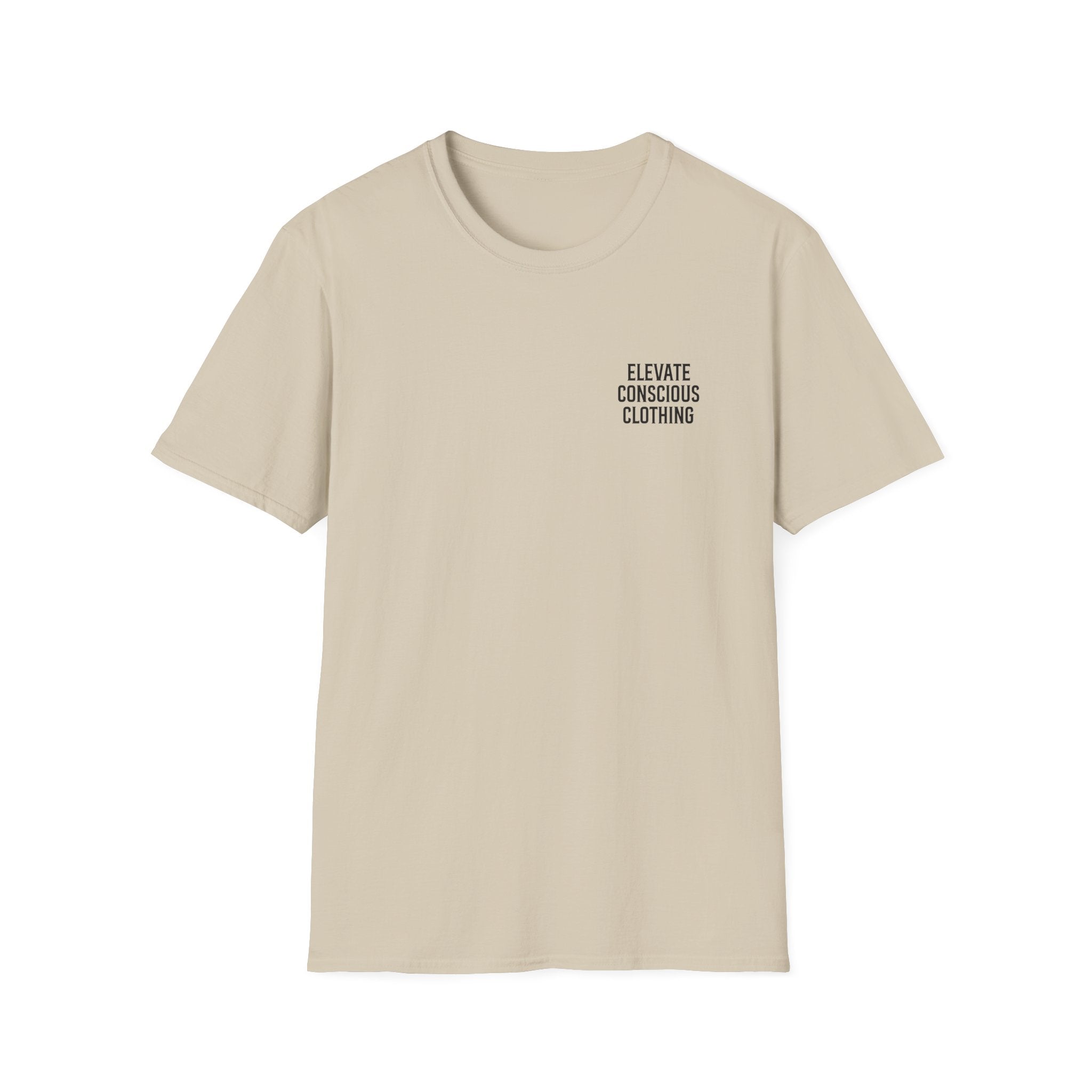Elevate Your Vibration Unisex Softstyle T-Shirt, Conscious Clothing, Eco-Friendly Tee, Casual Wear, Gift for Him/Her