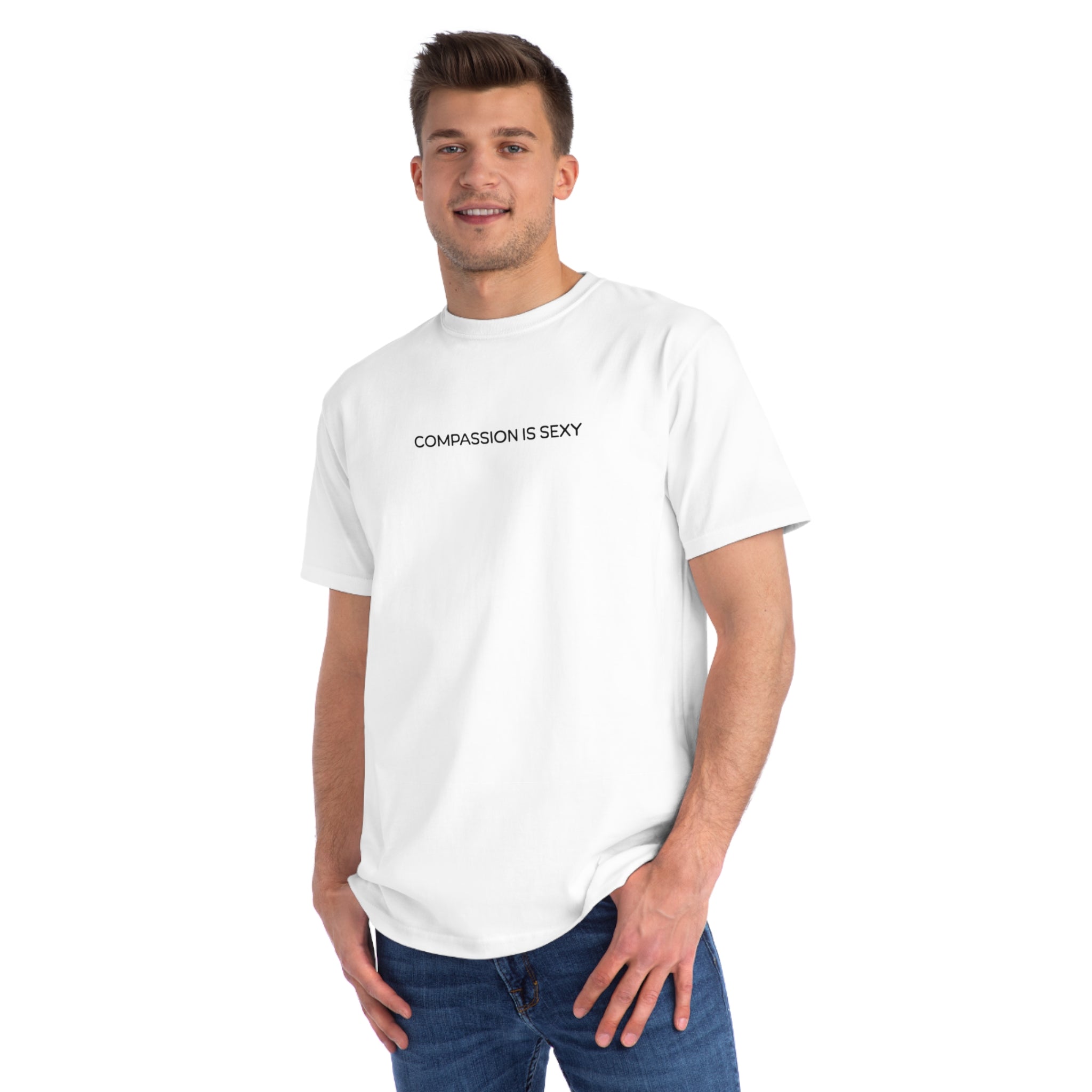 Compassion is Sexy T-Shirt | Organic Unisex Tee, Eco-Friendly Apparel, Casual Wear, Gift for Nature Lovers, Positive Vibes