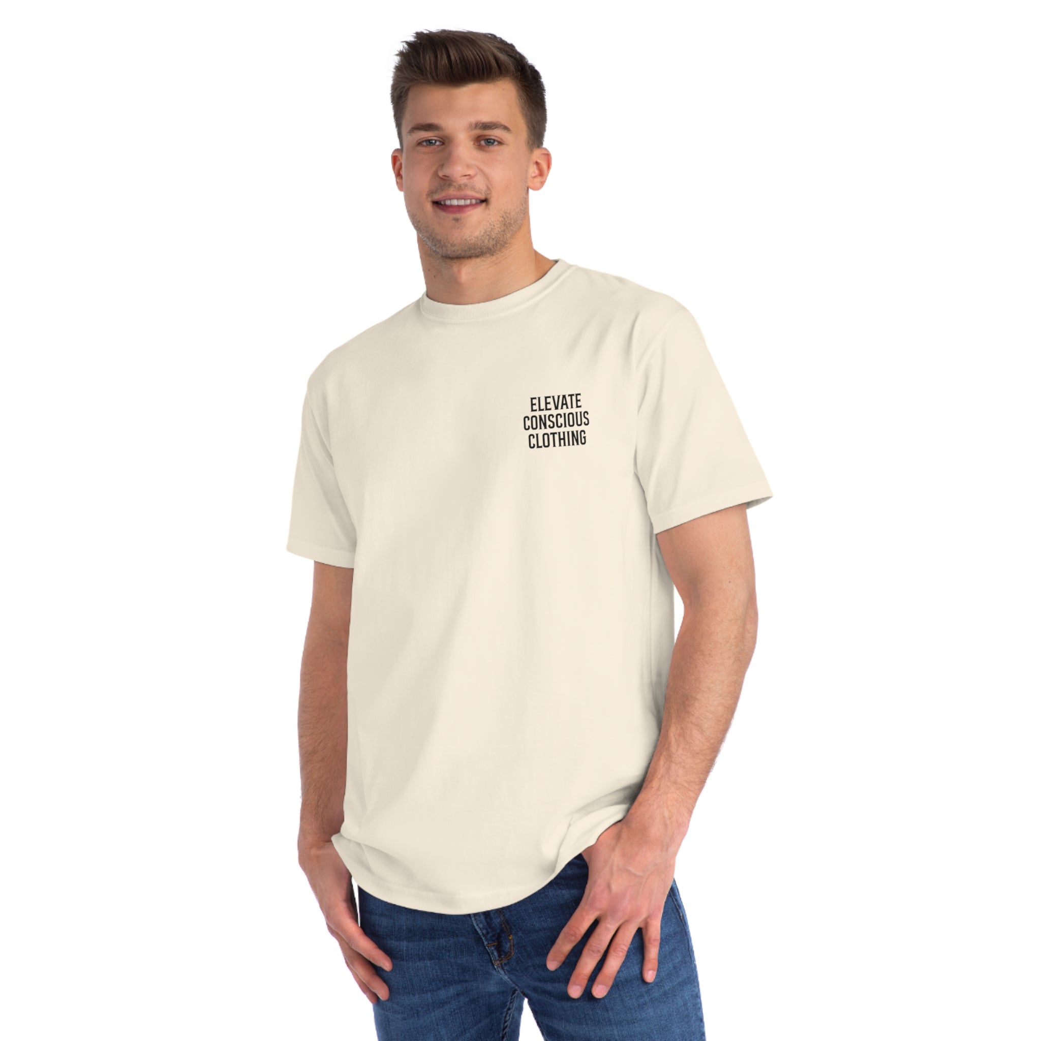 Organic Classic T-Shirt, Minimalist Tee, Conscious Clothing, Sustainable Fashion, Uplifting Quote Shirt, Unisex Casual Wear