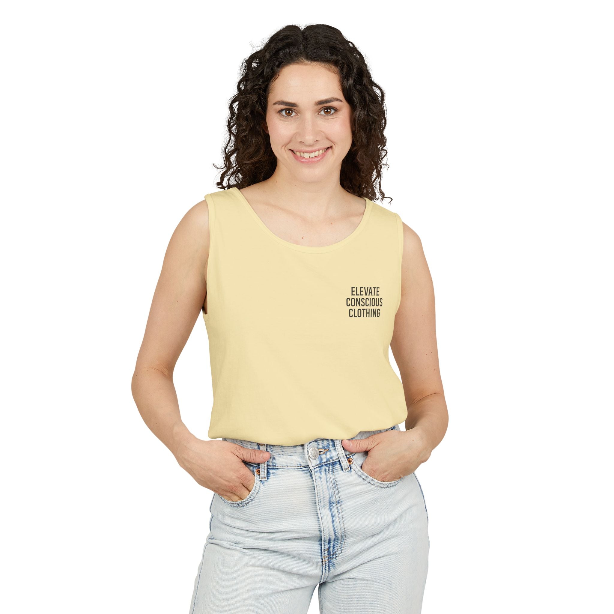 Elevate Conscious Clothing Tank Top, Unisex Sleeveless Tee, Summer Essential, Gift for Him/Her, Casual Wear, Relaxed Fit