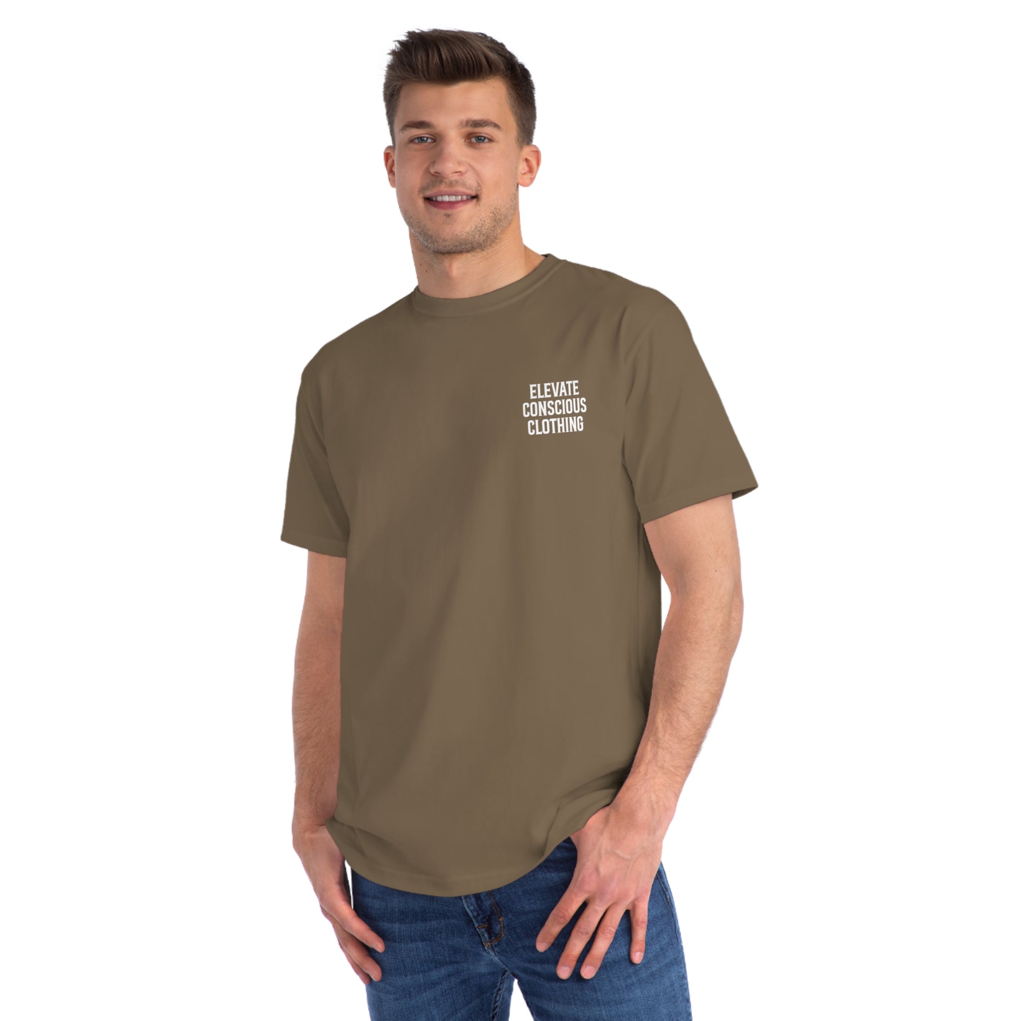 Elevate Conscious Clothing Unisex Organic T-Shirt | Mindful Wear, Eco-Friendly Fashion, Conscious Living, Sustainable Gift, Eco Tee