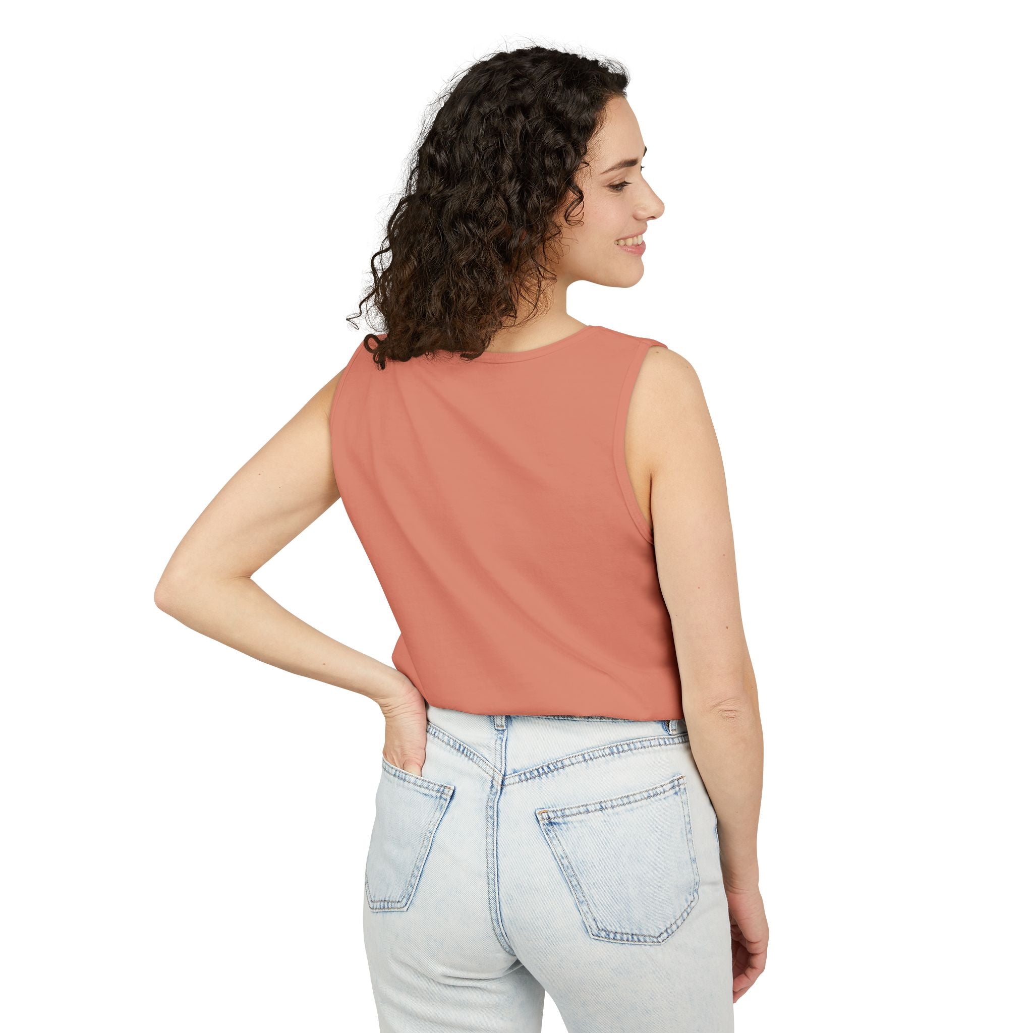Elevate Conscious Clothing Unisex Garment-Dyed Tank Top | Summer Essential, Casual Wear, Yoga Top, Festival Outfit, Gift Idea