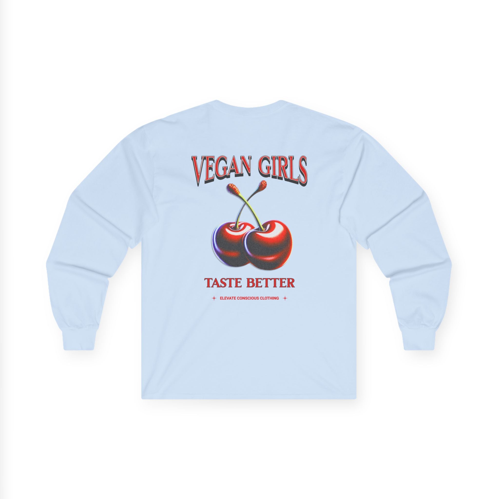 Vegan Girls Long Sleeve Tee, Eco-Friendly Apparel, Casual Wear, Graphic Tee, Gifts for Vegans, Trendy Fashion Statement