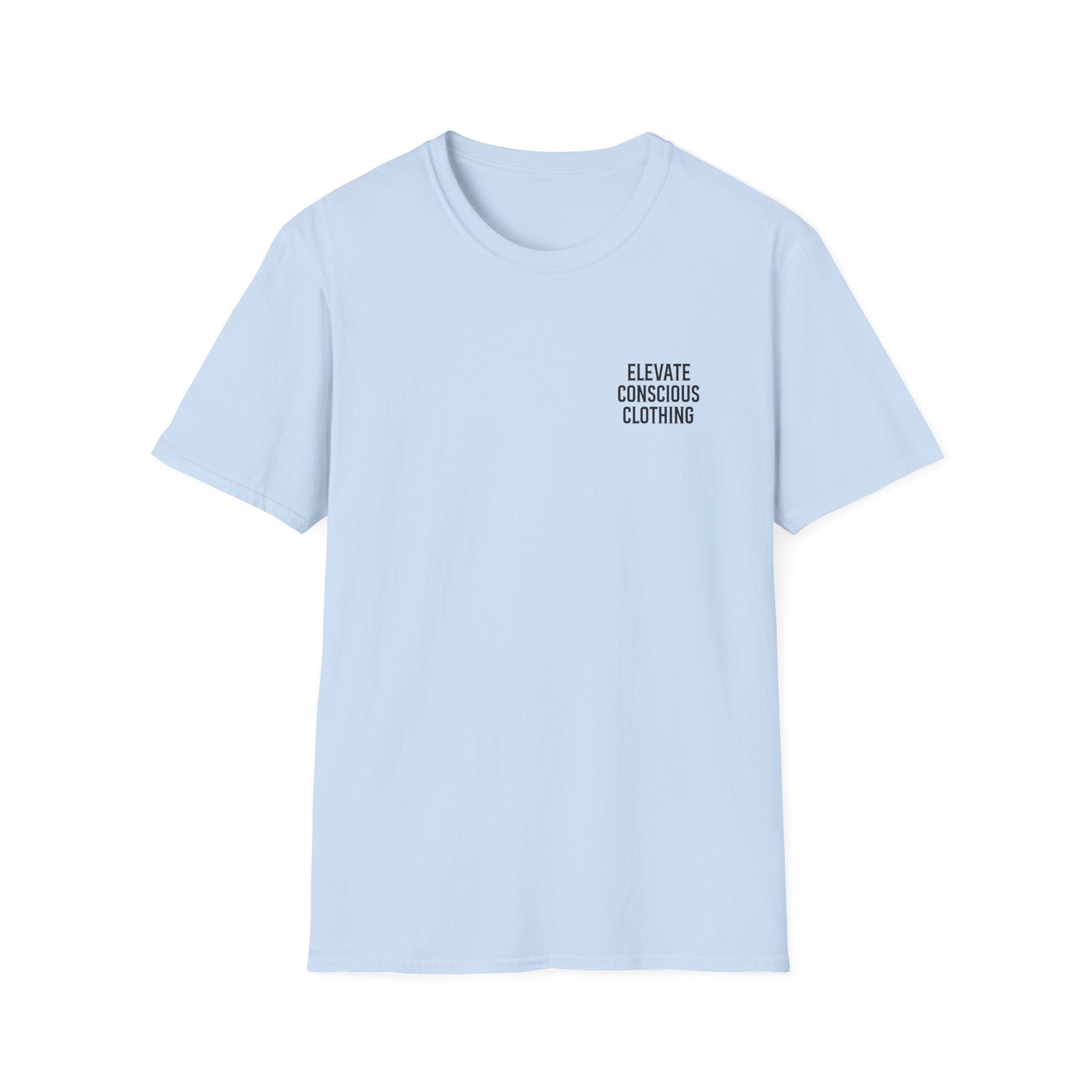 Elevate Your Vibration Unisex Softstyle T-Shirt, Conscious Clothing, Eco-Friendly Tee, Casual Wear, Gift for Him/Her