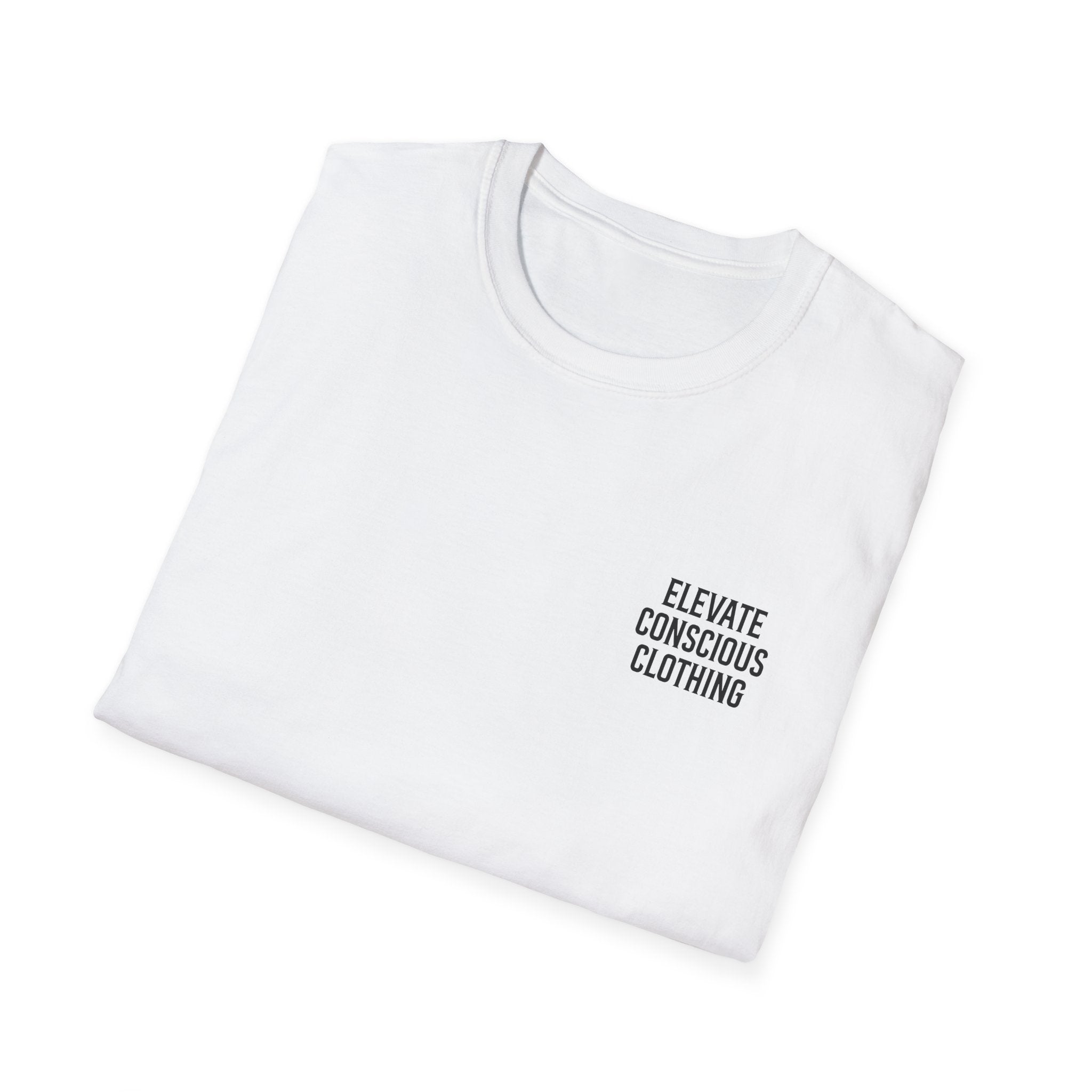 Elevate Your Vibration Unisex Softstyle T-Shirt, Conscious Clothing, Eco-Friendly Tee, Casual Wear, Gift for Him/Her
