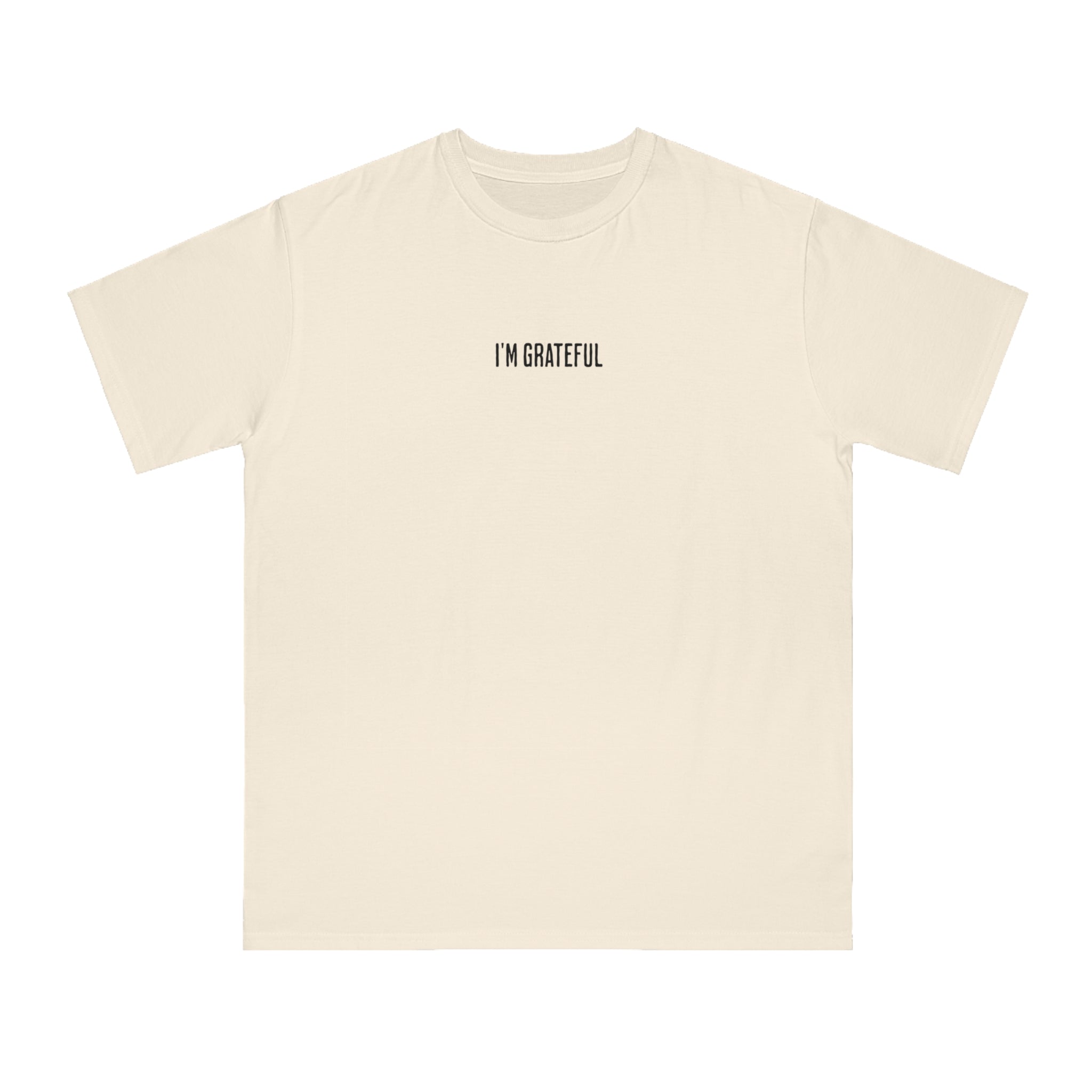 Grateful Organic Unisex Classic T-Shirt, Casual Tee, Gift for Her, Sustainable Fashion, Everyday Wear, Appreciation Shirt