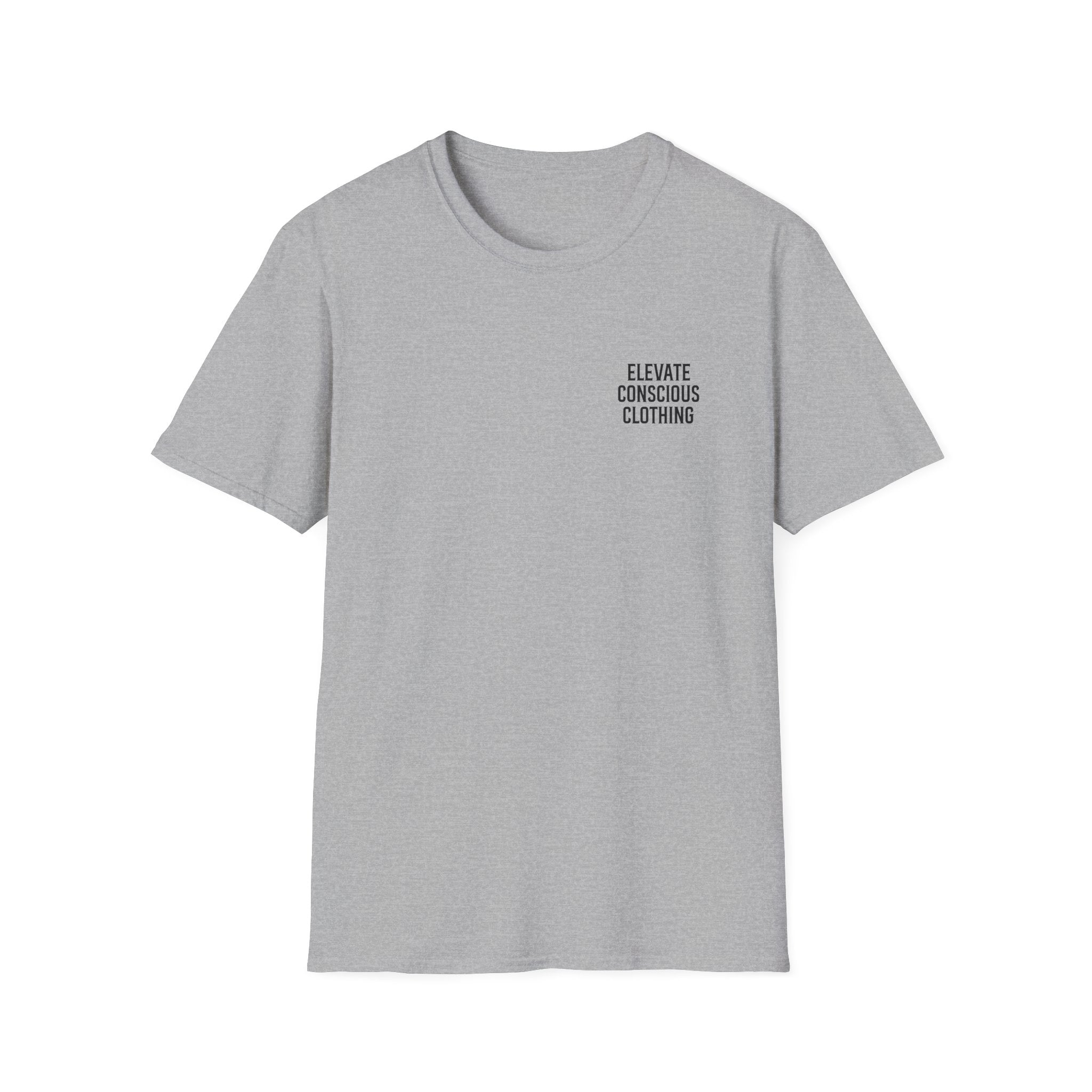 Elevate Your Vibration Unisex Softstyle T-Shirt, Conscious Clothing, Eco-Friendly Tee, Casual Wear, Gift for Him/Her