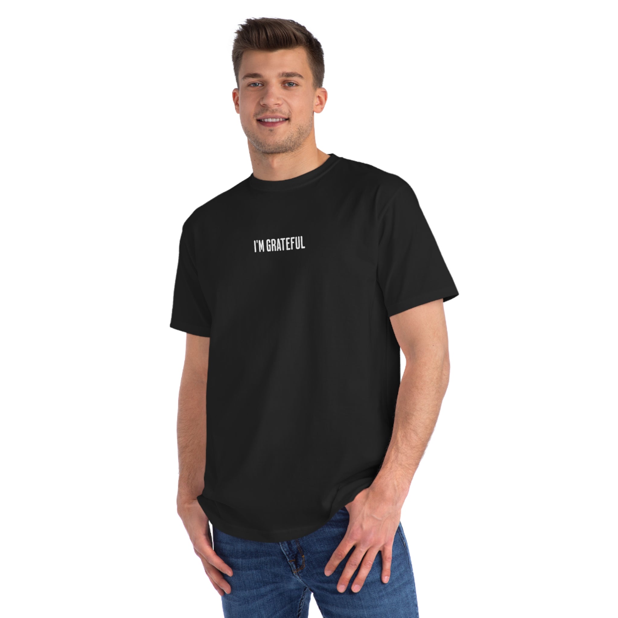 Grateful Mindset Organic Unisex T-Shirt, Positive Vibes Apparel, Conscious Clothing, Gift for Wellness Enthusiasts, Casual Wear