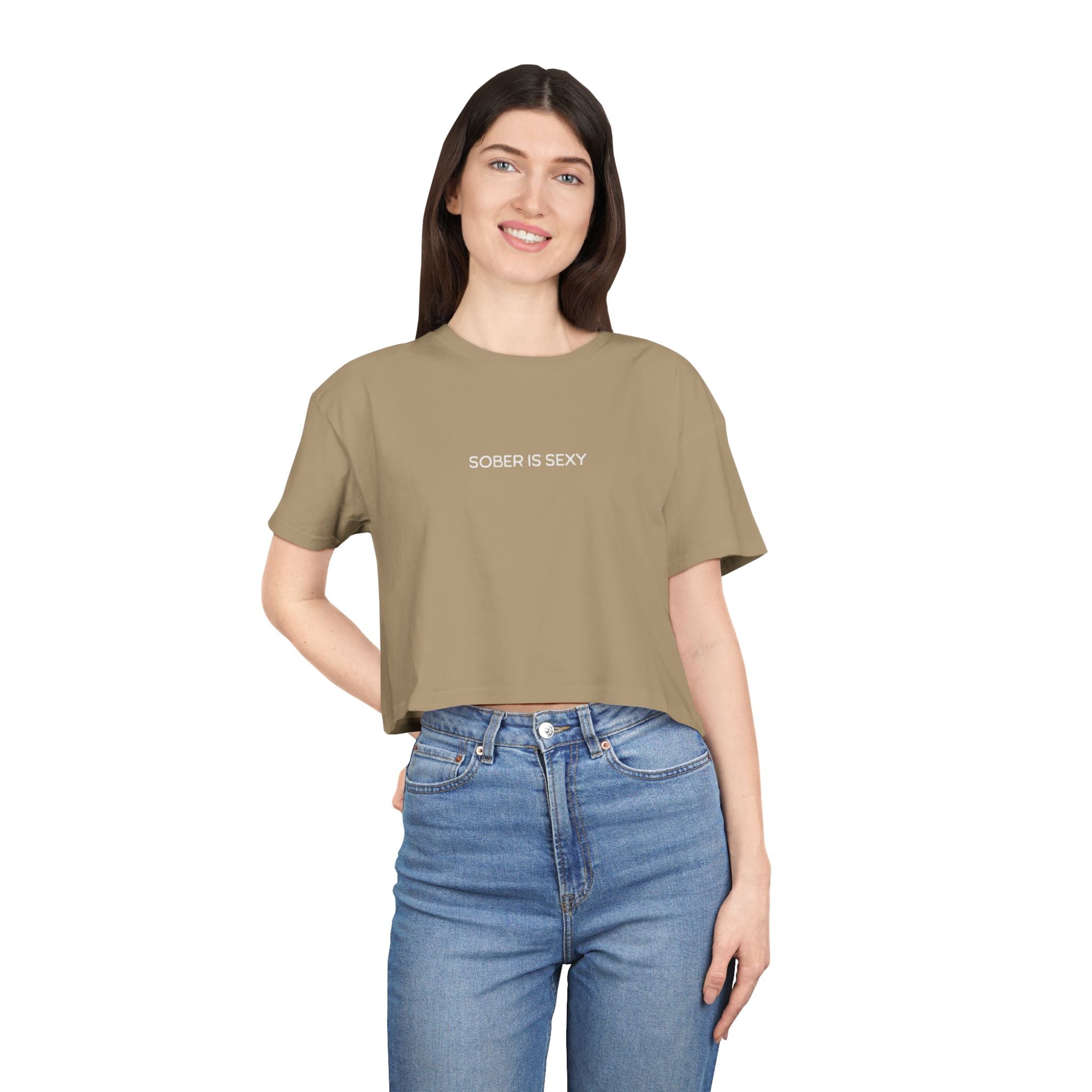 Trendy Women's Crop Tee, Casual Summer Top, Streetwear Fashion, Statement Clothing, Gift for Her, Perfect for Parties