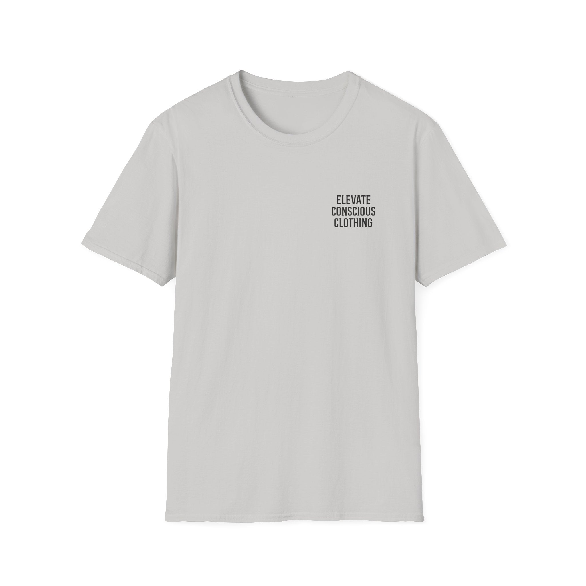 Elevate Your Vibration Unisex Softstyle T-Shirt, Conscious Clothing, Eco-Friendly Tee, Casual Wear, Gift for Him/Her