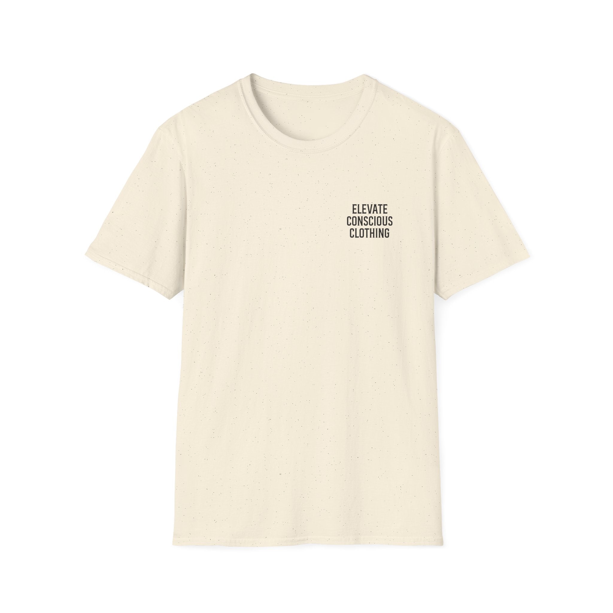Elevate Your Vibration Unisex Softstyle T-Shirt, Conscious Clothing, Eco-Friendly Tee, Casual Wear, Gift for Him/Her