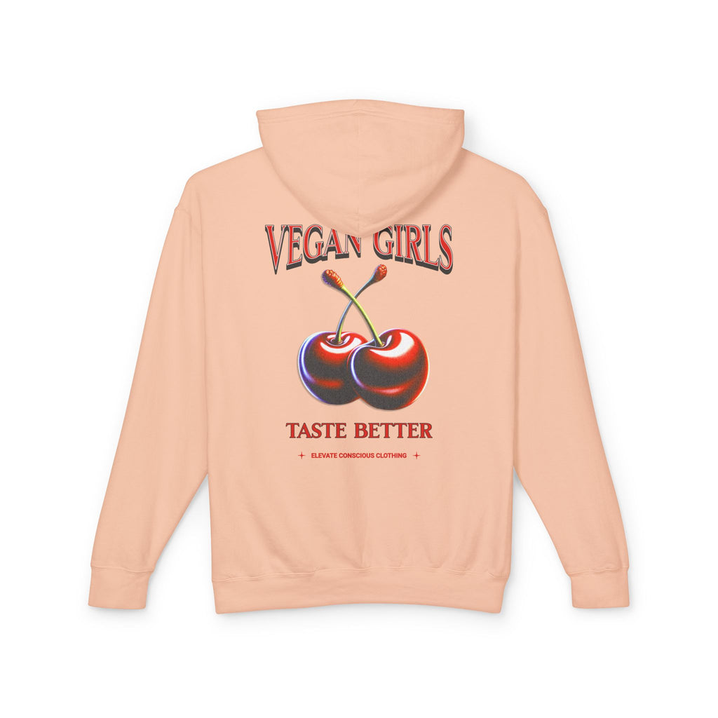 Chic Vegan Girls Hoodie - Lightweight Unisex Sweatshirt, Perfect for Eco-Friendly Fashion, Casual Outings, Gifts, Festivals