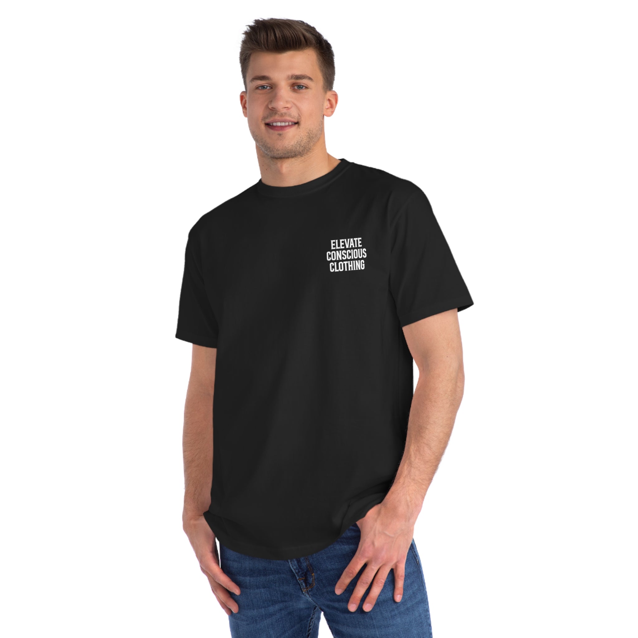 Elevate Conscious Clothing Unisex Organic T-Shirt | Mindful Wear, Eco-Friendly Fashion, Conscious Living, Sustainable Gift, Eco Tee