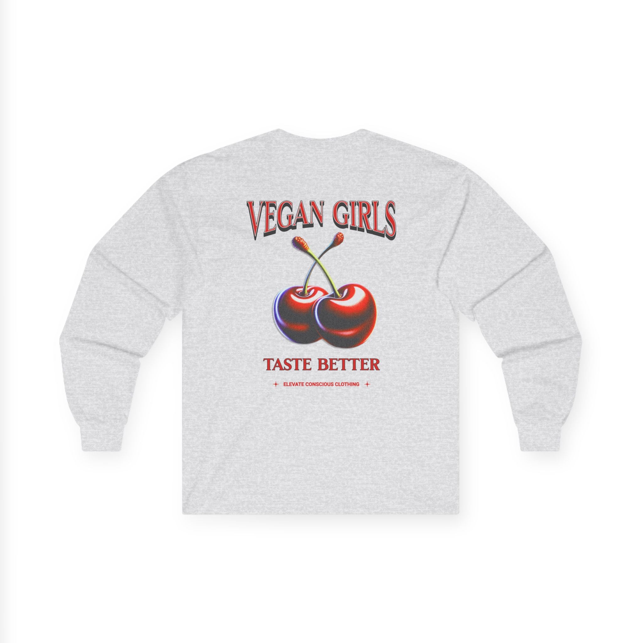 Vegan Girls Long Sleeve Tee, Eco-Friendly Apparel, Casual Wear, Graphic Tee, Gifts for Vegans, Trendy Fashion Statement