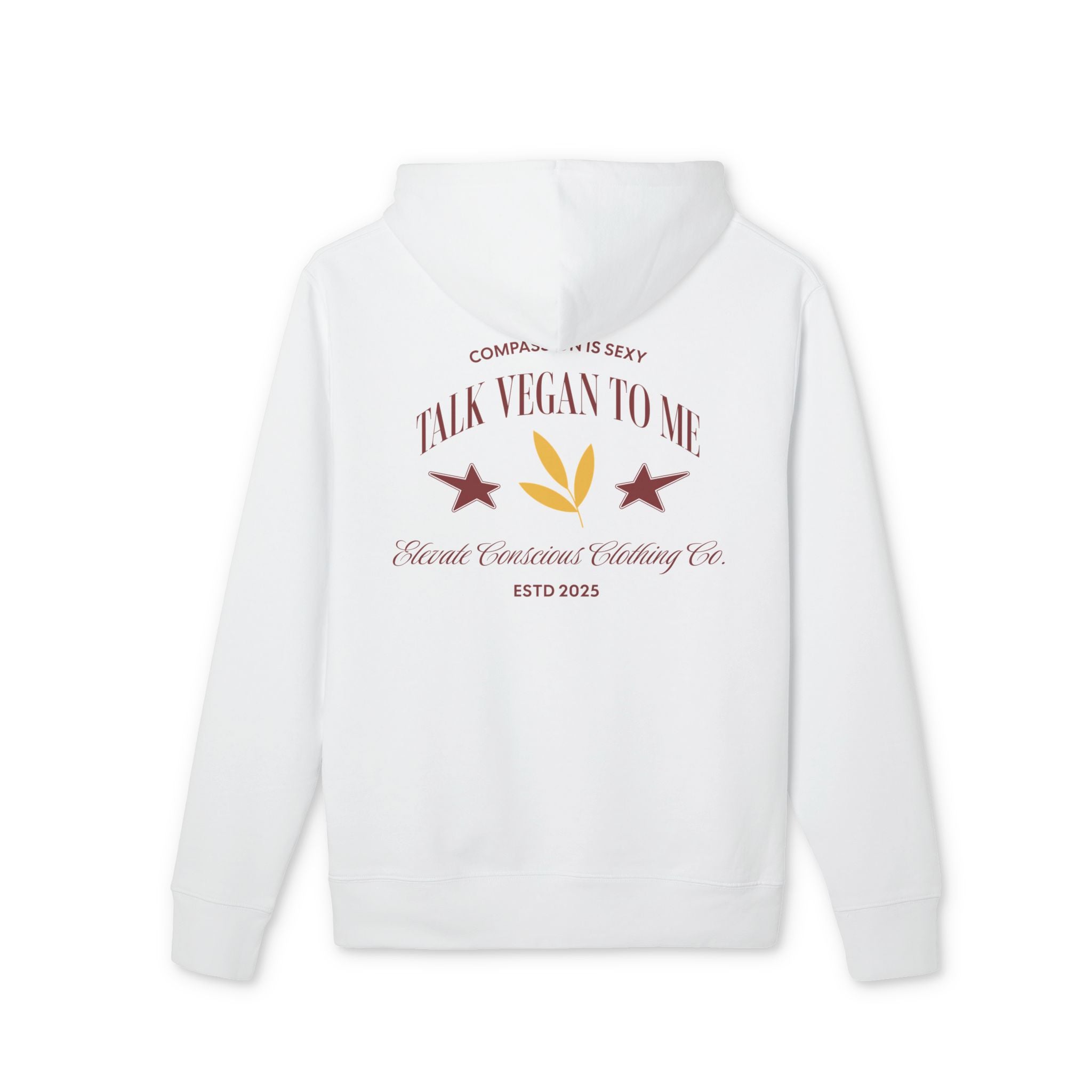 Chic Unisex Cruiser Hoodie with Vegan Theme, Fashionable Streetwear, Gift for Vegans, Comfortable Everyday Wear, Eco-Conscious Clothing