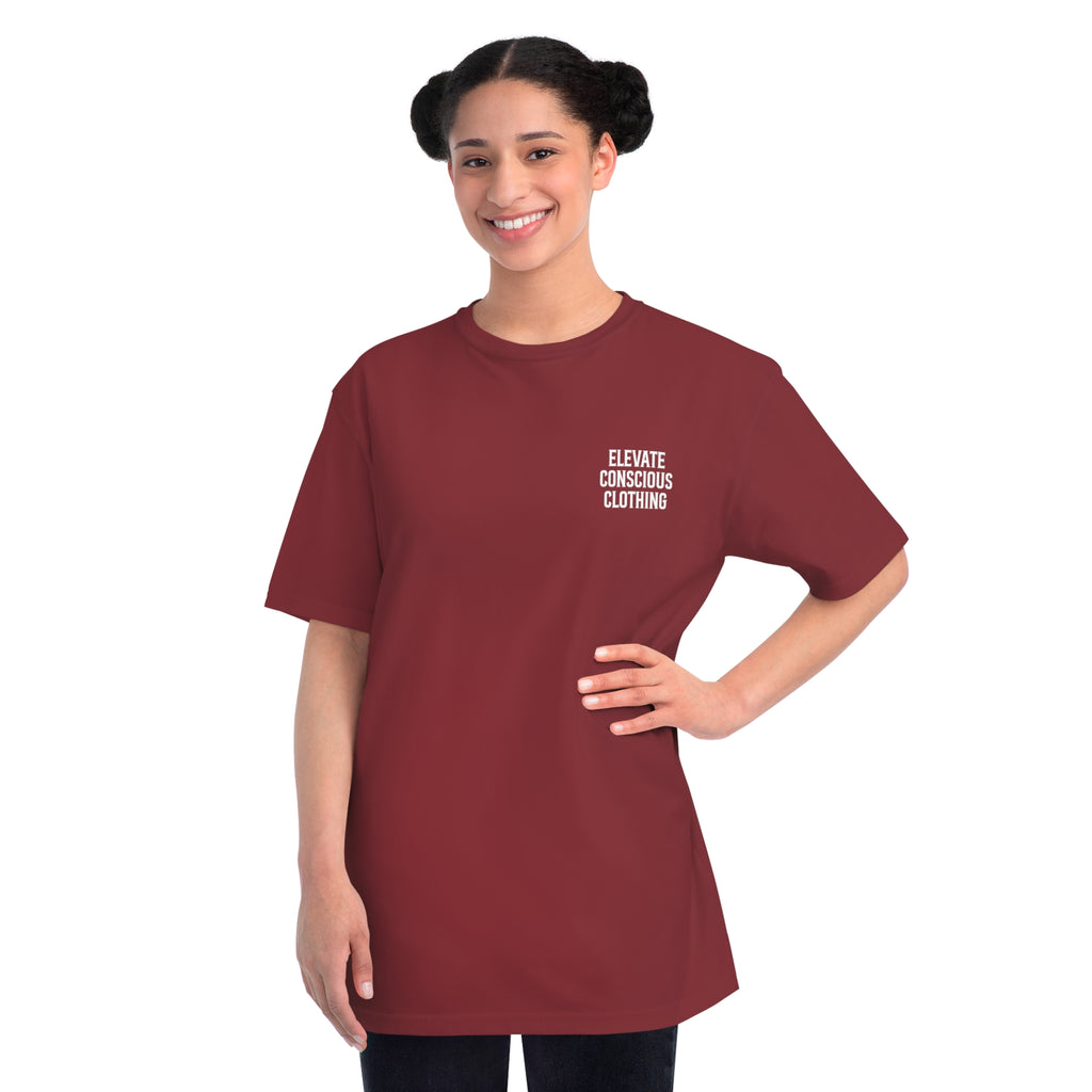 Elevate Conscious Clothing Unisex Organic T-Shirt | Mindful Wear, Eco-Friendly Fashion, Conscious Living, Sustainable Gift, Eco Tee