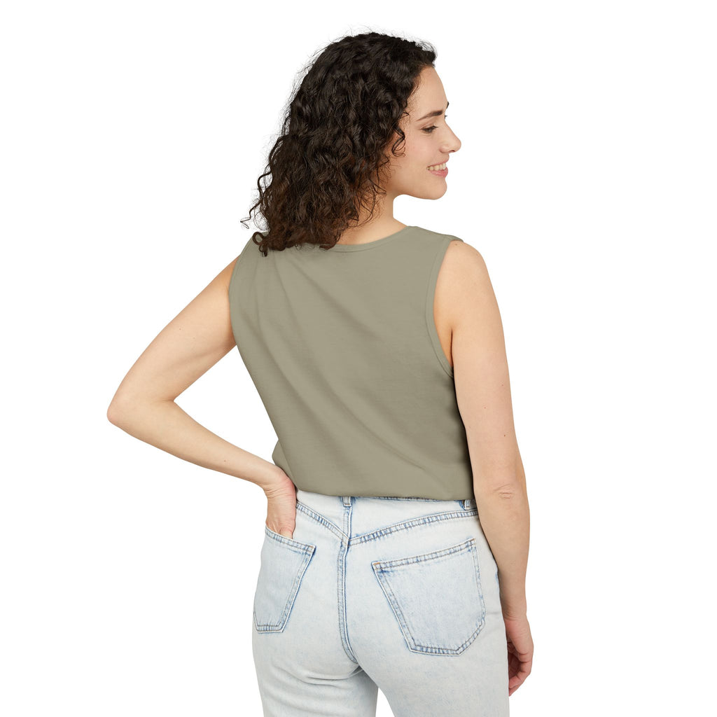Elevate Conscious Clothing Unisex Garment-Dyed Tank Top | Summer Essential, Casual Wear, Yoga Top, Festival Outfit, Gift Idea