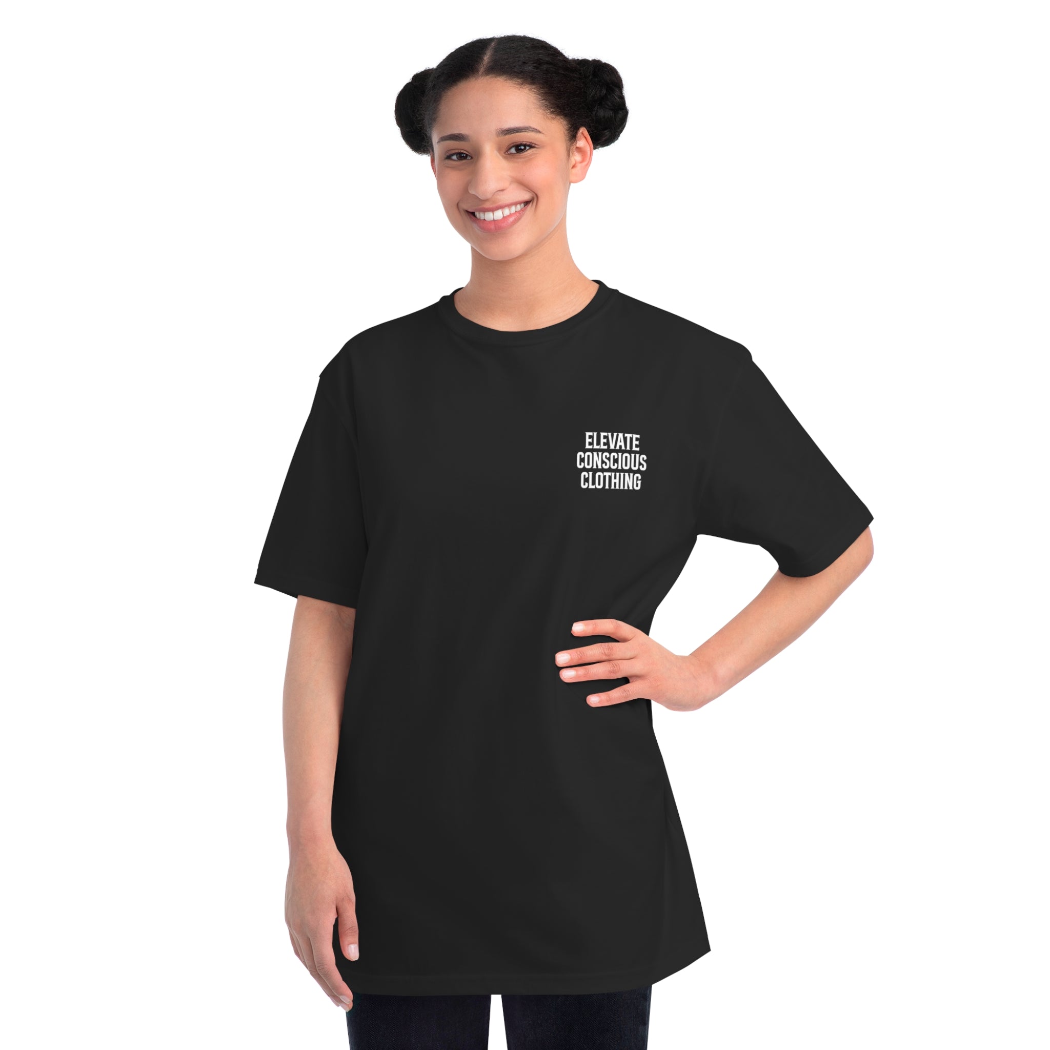 Elevate Conscious Clothing Unisex Organic T-Shirt | Mindful Wear, Eco-Friendly Fashion, Conscious Living, Sustainable Gift, Eco Tee