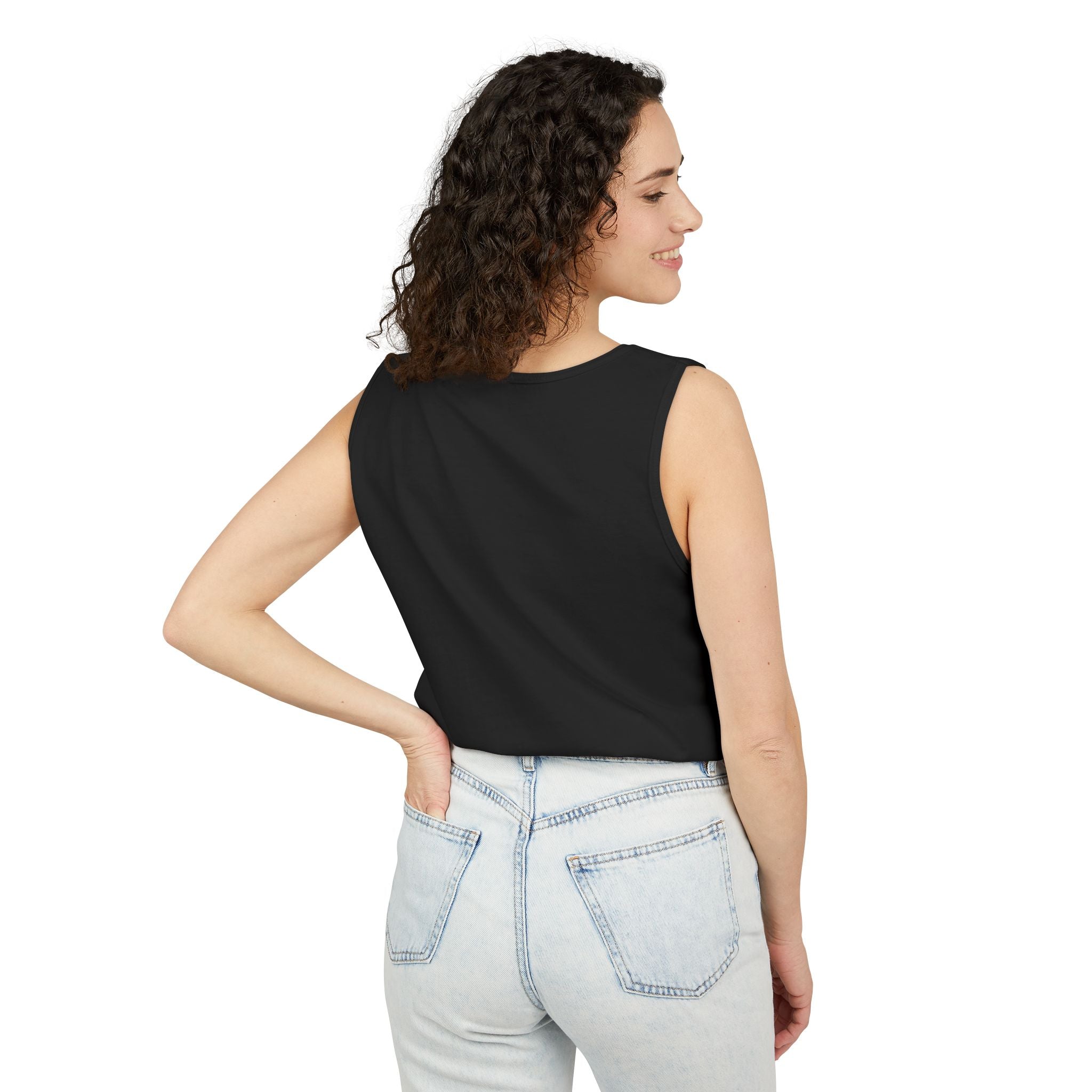 Elevate Conscious Clothing Unisex Garment-Dyed Tank Top | Summer Essential, Casual Wear, Yoga Top, Festival Outfit, Gift Idea