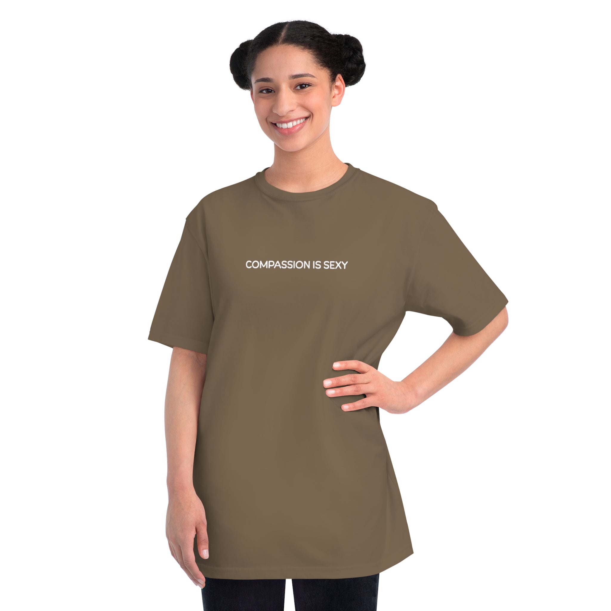 Compassion is Sexy Organic Unisex T-Shirt - Feel Good Fashion, Eco-Friendly Apparel, Casual Wear, Thoughtful Gifts, Conscious Living