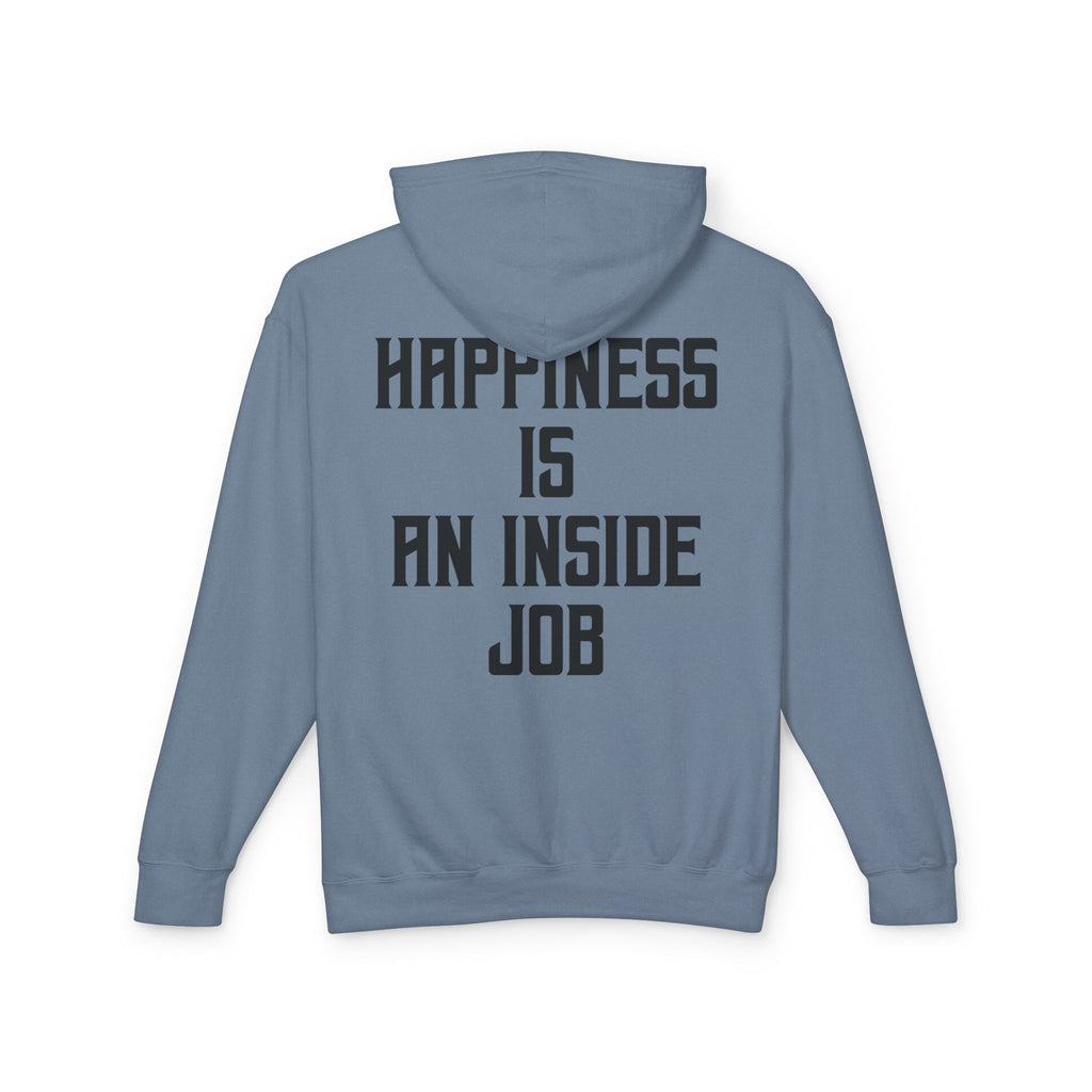 Unisex Inspirational Hoodie, Elevate Conscious Clothing, Happiness Inside Job Sweatshirt, Casual Unisex Apparel, Gift for Mindfulness Lovers