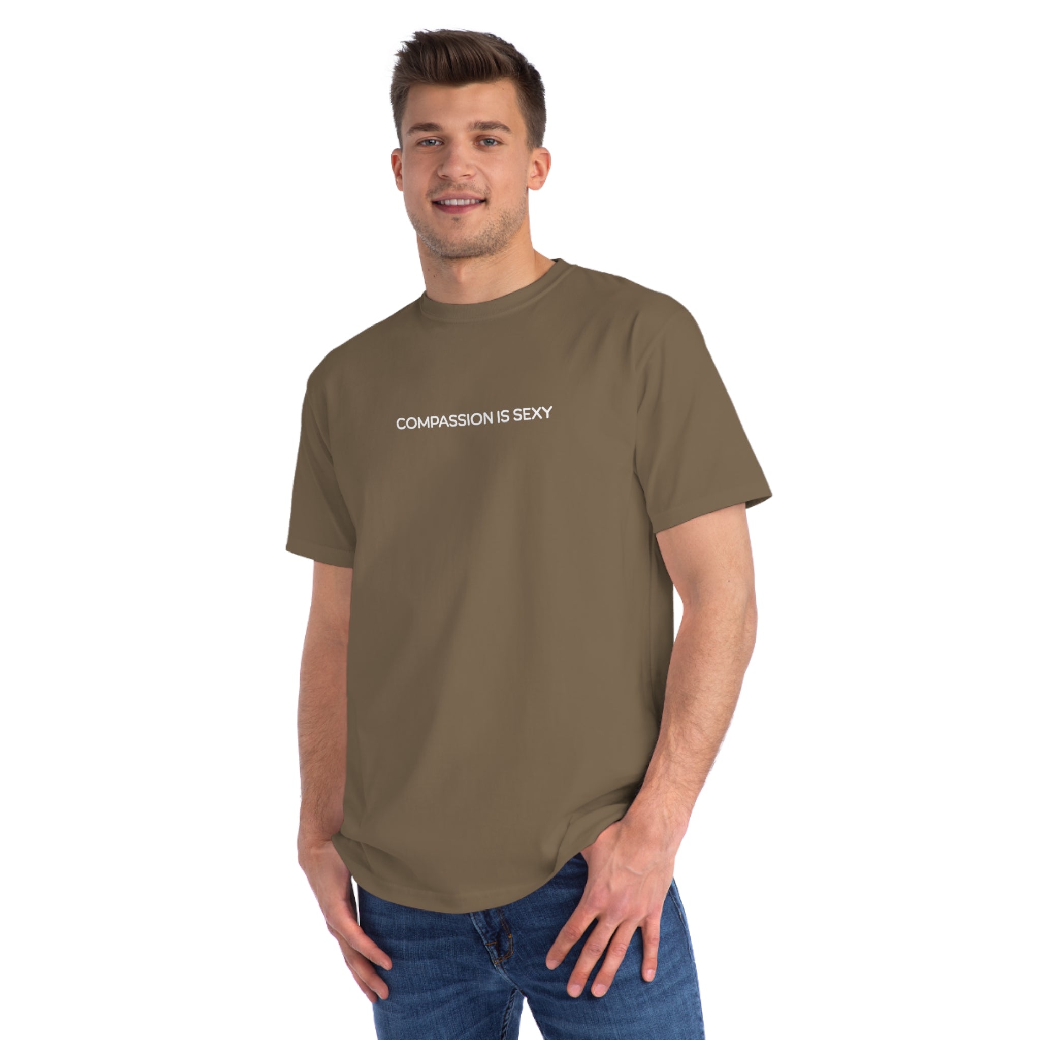 Compassion is Sexy Organic Unisex T-Shirt - Feel Good Fashion, Eco-Friendly Apparel, Casual Wear, Thoughtful Gifts, Conscious Living