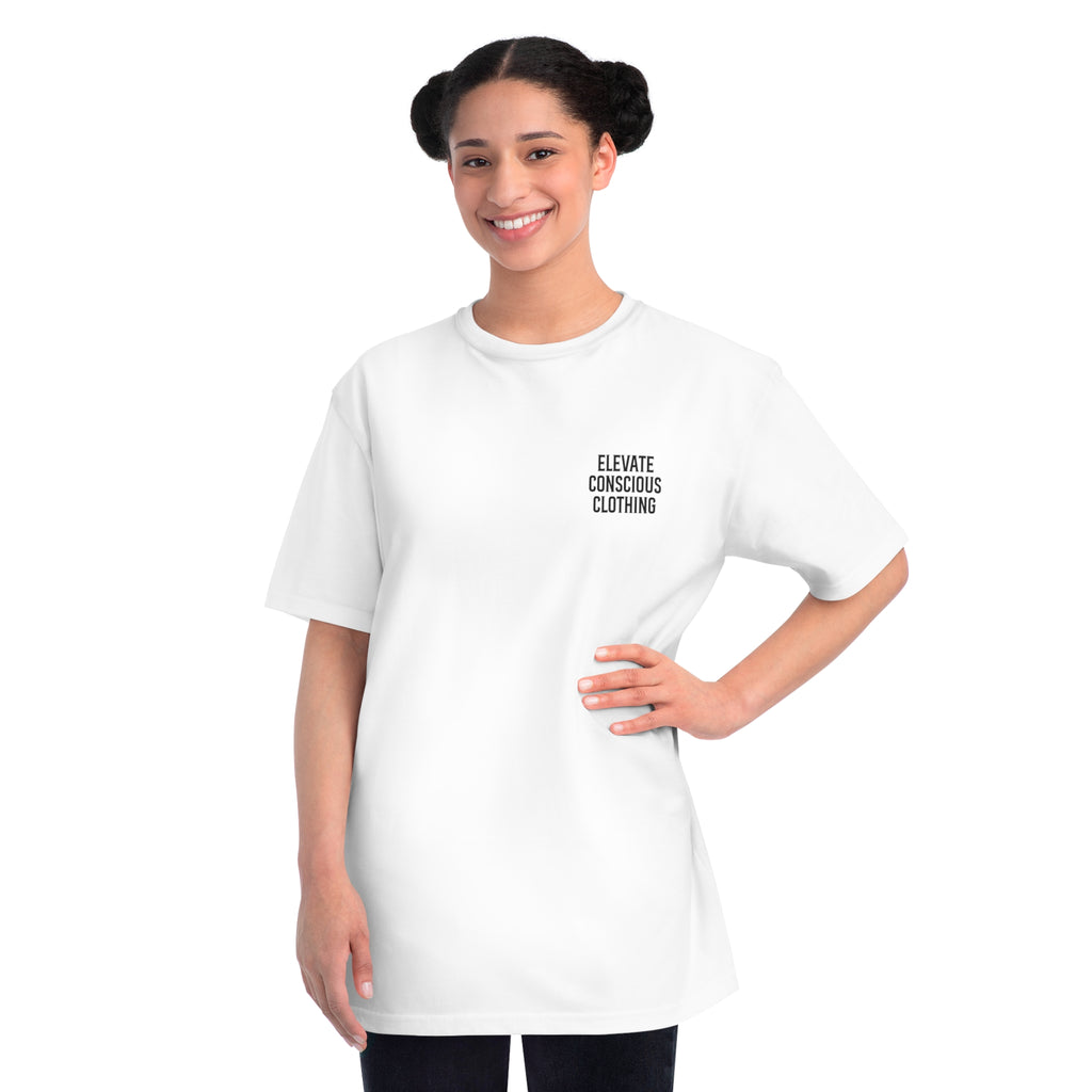 Organic Classic T-Shirt, Minimalist Tee, Conscious Clothing, Sustainable Fashion, Uplifting Quote Shirt, Unisex Casual Wear