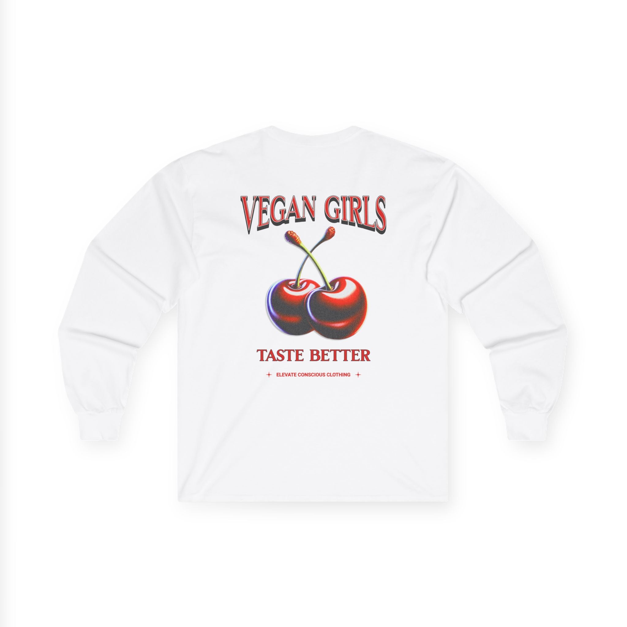 Vegan Girls Long Sleeve Tee, Eco-Friendly Apparel, Casual Wear, Graphic Tee, Gifts for Vegans, Trendy Fashion Statement