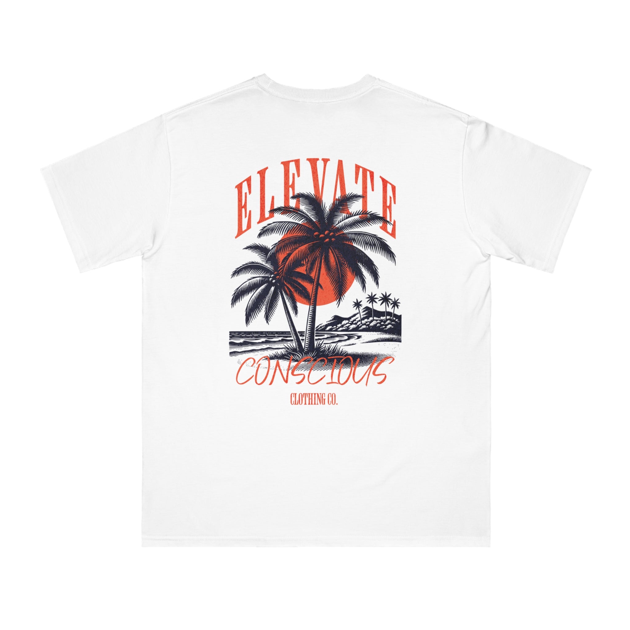 Organic Unisex Classic T-Shirt - Elevate Consciousness, Casual Summer Wear, Eco-Friendly Fashion, Unisex Gift, Beach Vibes T-Shirt