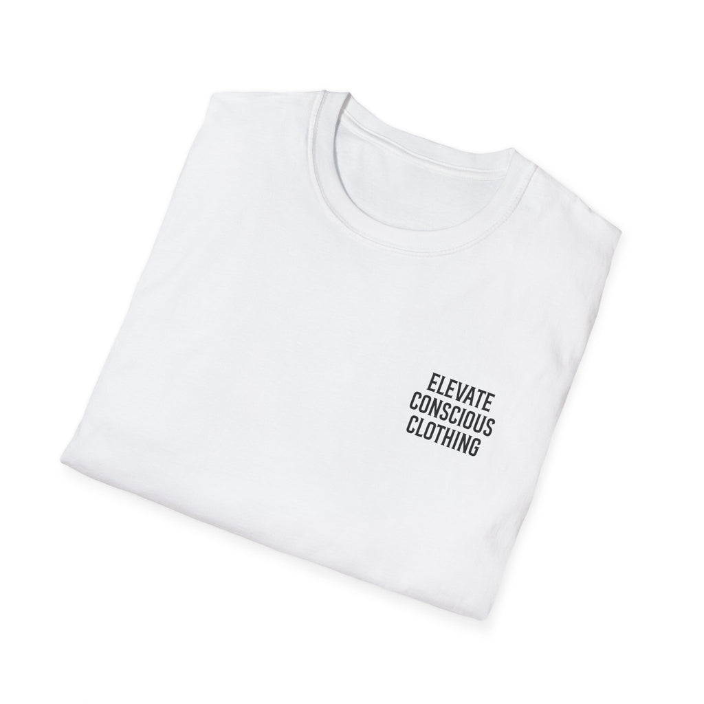 Elevate Your Vibration Unisex Softstyle T-Shirt, Conscious Clothing, Eco-Friendly Tee, Casual Wear, Gift for Him/Her