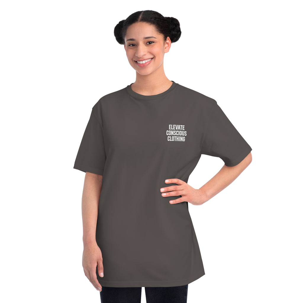 Elevate Conscious Clothing Unisex Organic T-Shirt | Mindful Wear, Eco-Friendly Fashion, Conscious Living, Sustainable Gift, Eco Tee