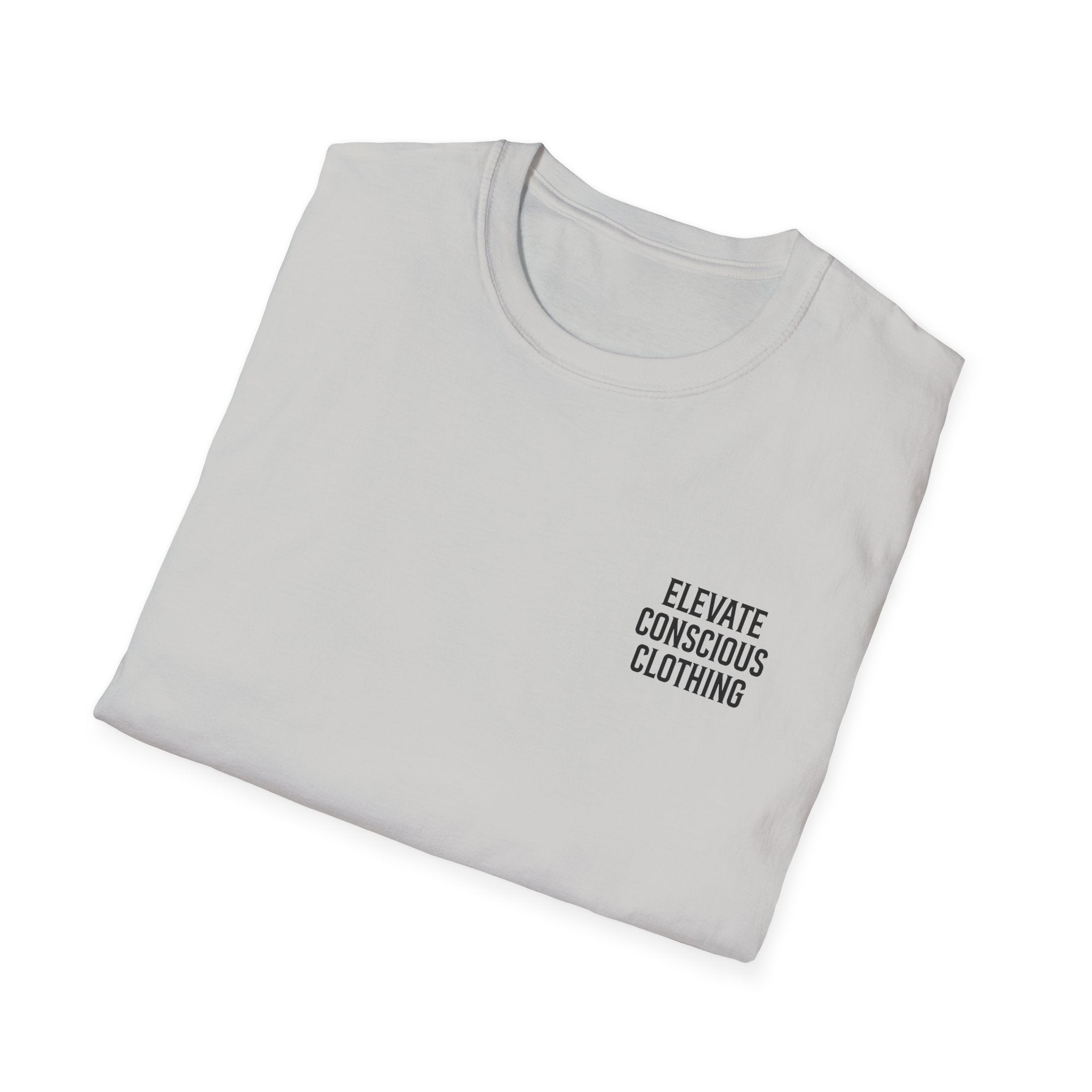 Elevate Your Vibration Unisex Softstyle T-Shirt, Conscious Clothing, Eco-Friendly Tee, Casual Wear, Gift for Him/Her