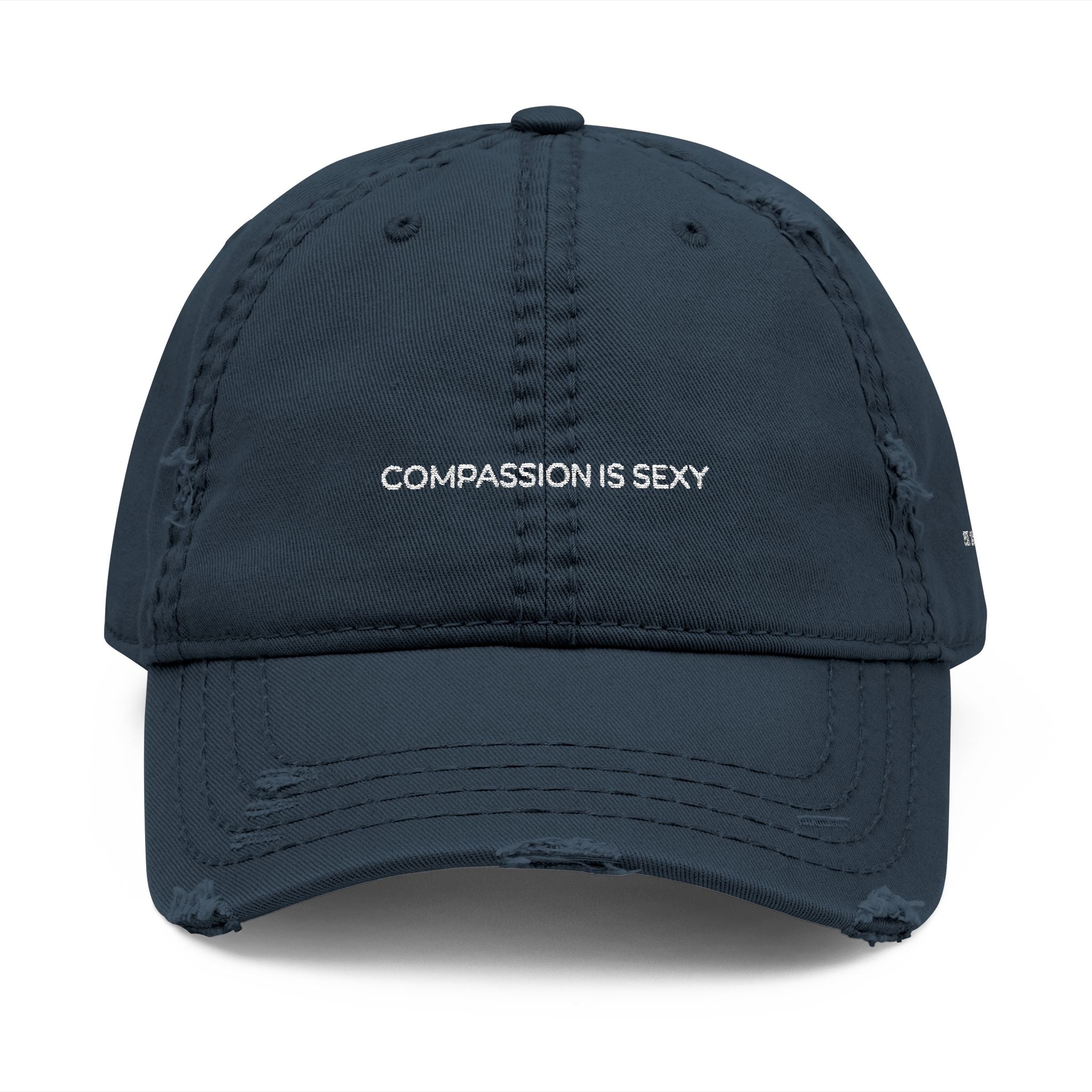 Distressed Dad Hat with 'Compassion is Sexy' Embroidery - Casual Fashion Accessory, Perfect Gift for Fathers Day, Trendy Everyday [...]