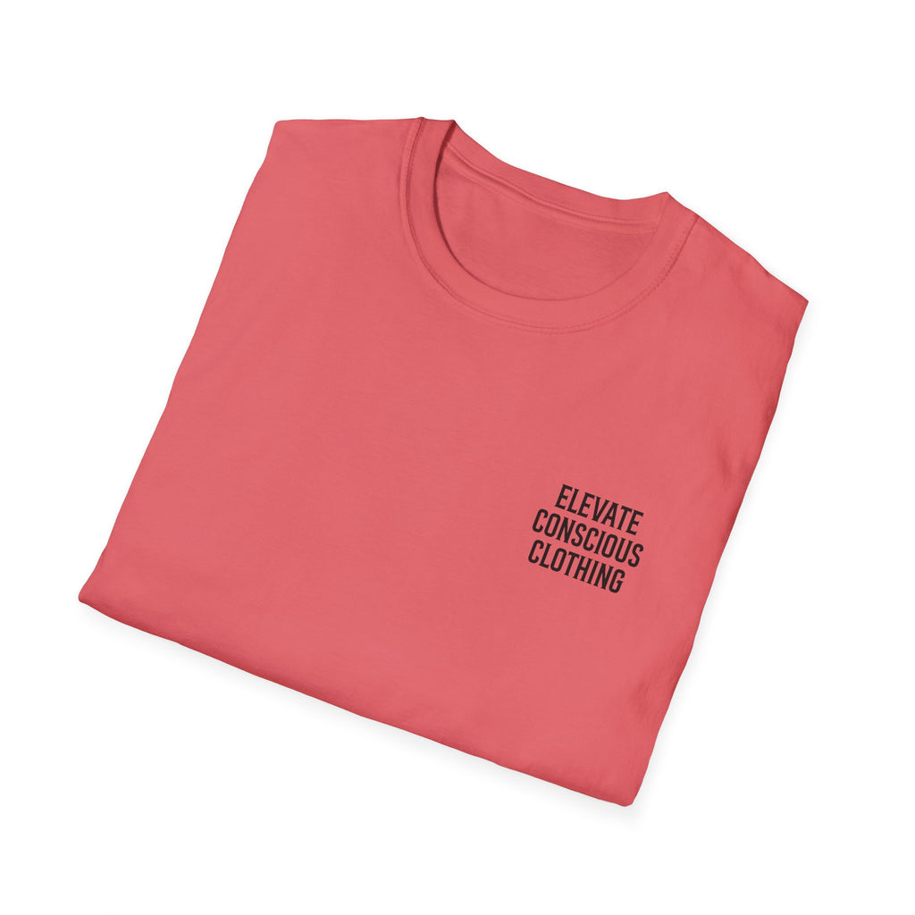 Elevate Your Vibration Unisex Softstyle T-Shirt, Conscious Clothing, Eco-Friendly Tee, Casual Wear, Gift for Him/Her