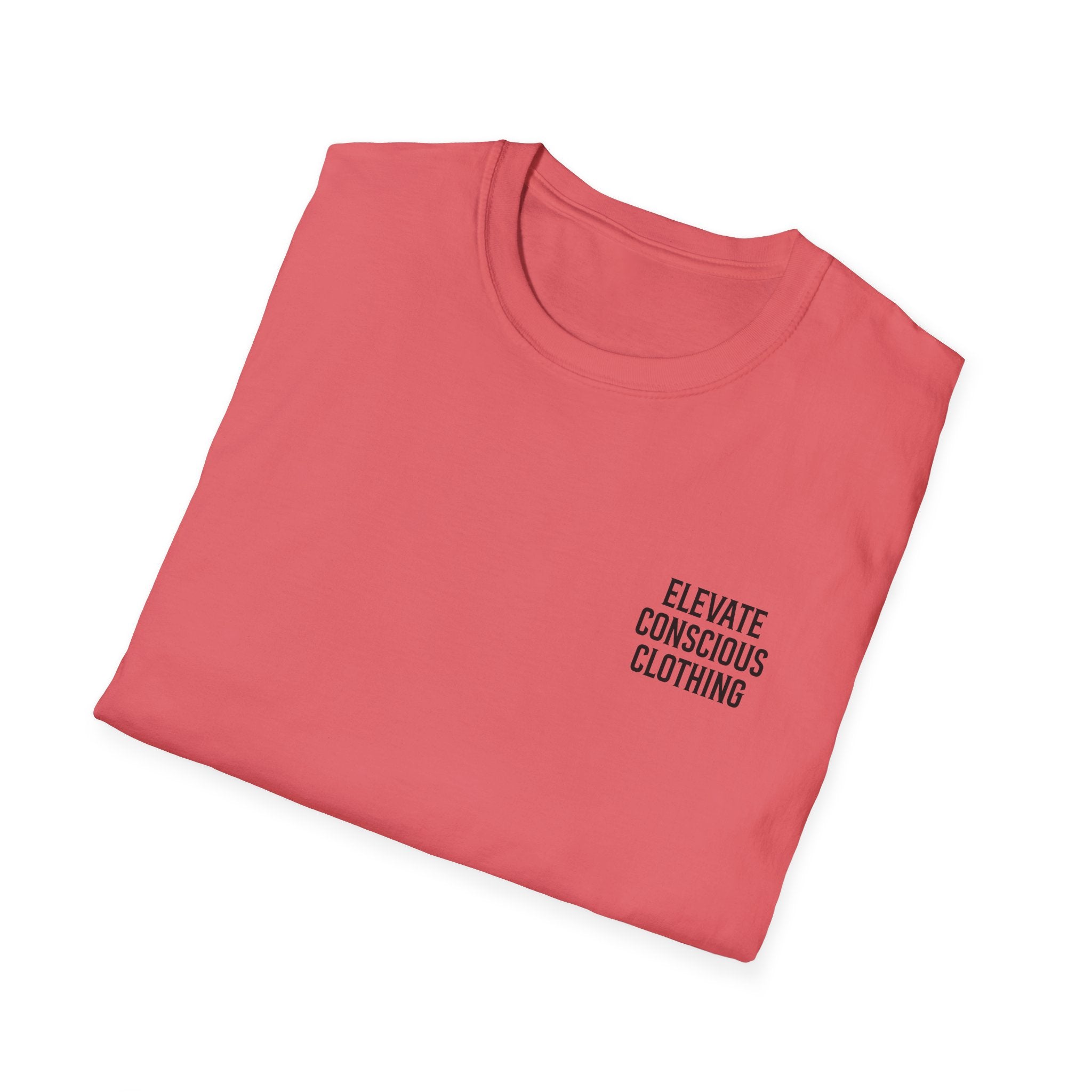 Elevate Your Vibration Unisex Softstyle T-Shirt, Conscious Clothing, Eco-Friendly Tee, Casual Wear, Gift for Him/Her